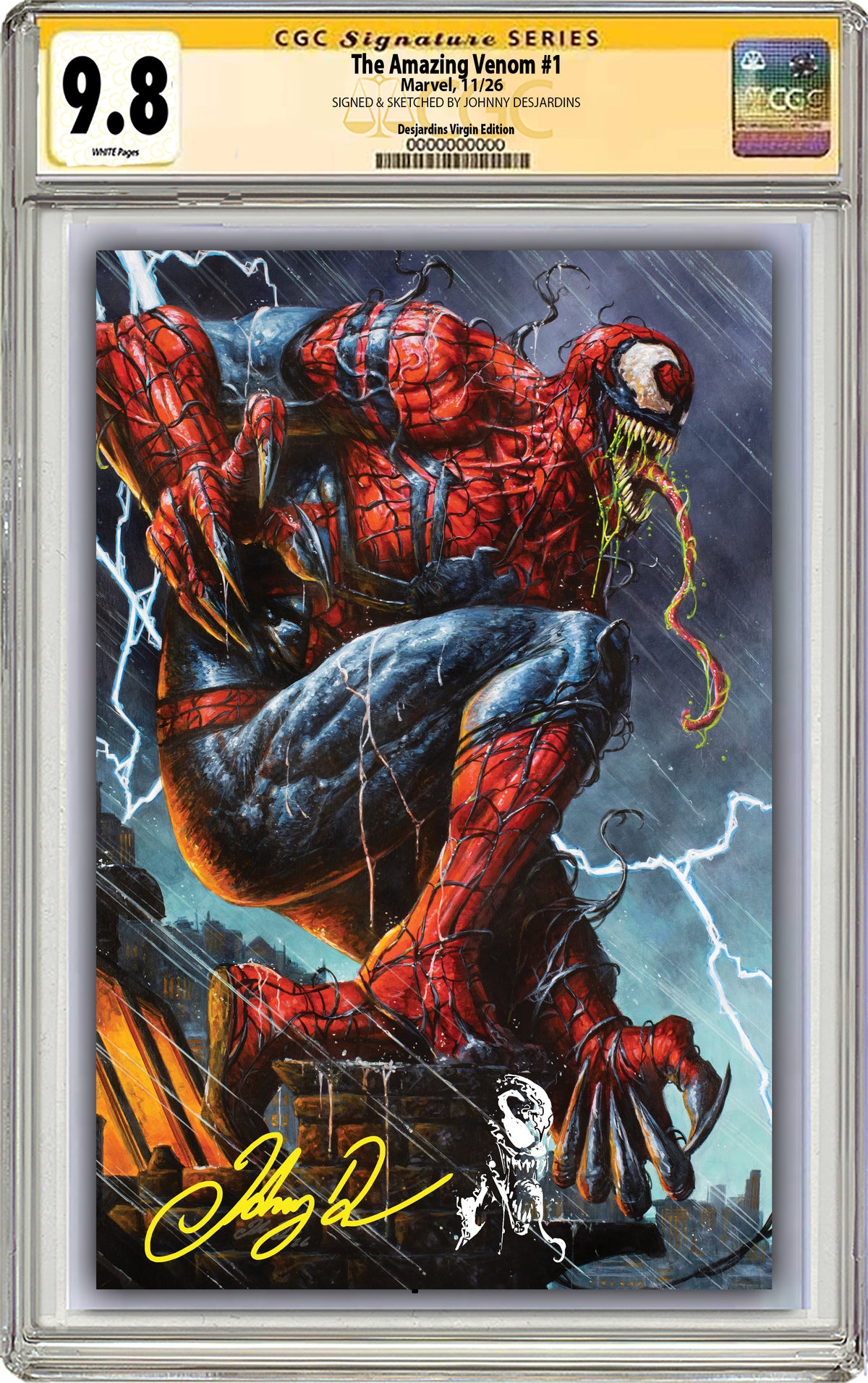THE AMAZING VENOM #1 JOHNNY DESJARDINS NYCC EXCLUSIVE VARIANT COVERS (CGC GRADED OPTIONS)