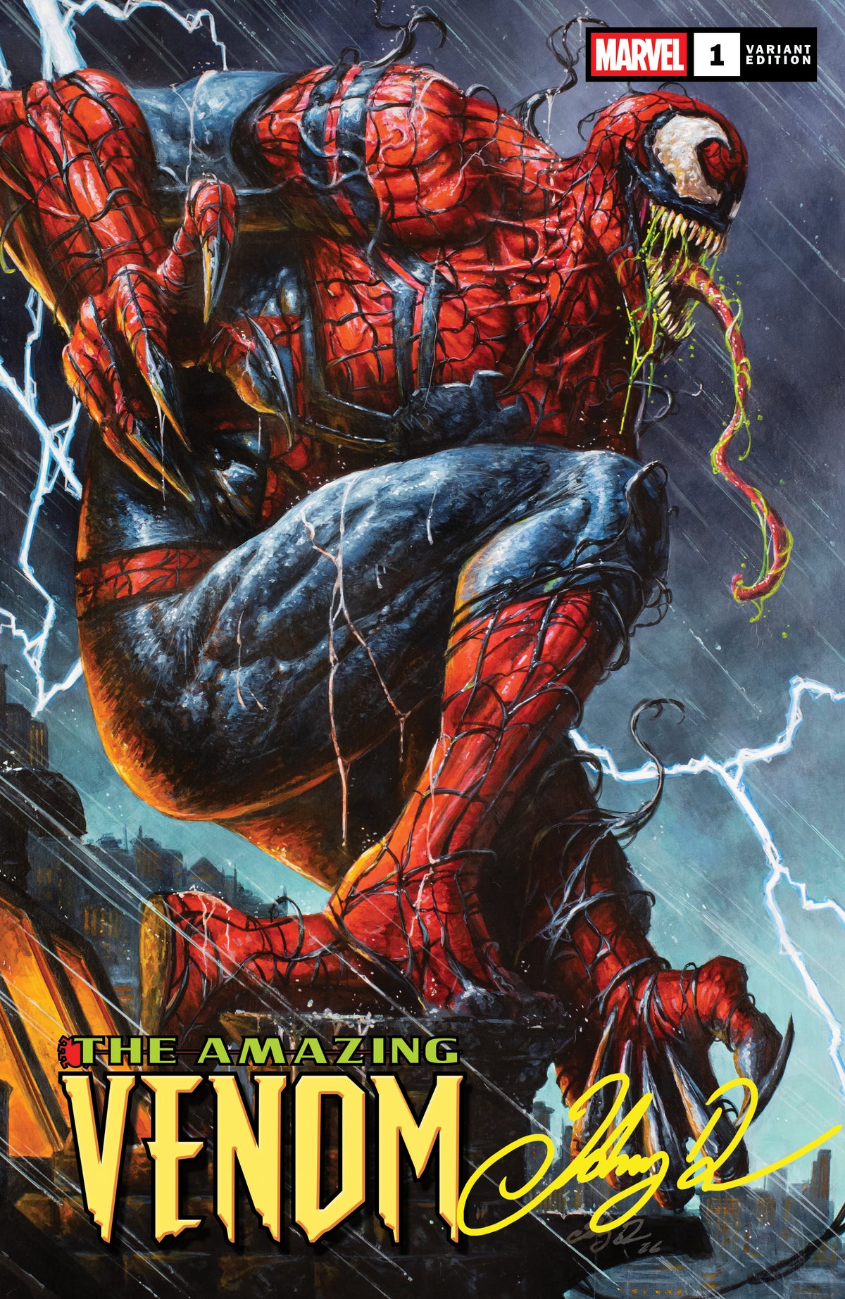 THE AMAZING VENOM #1 JOHNNY DESJARDINS NYCC EXCLUSIVE VARIANT COVERS (RAW OPTIONS)