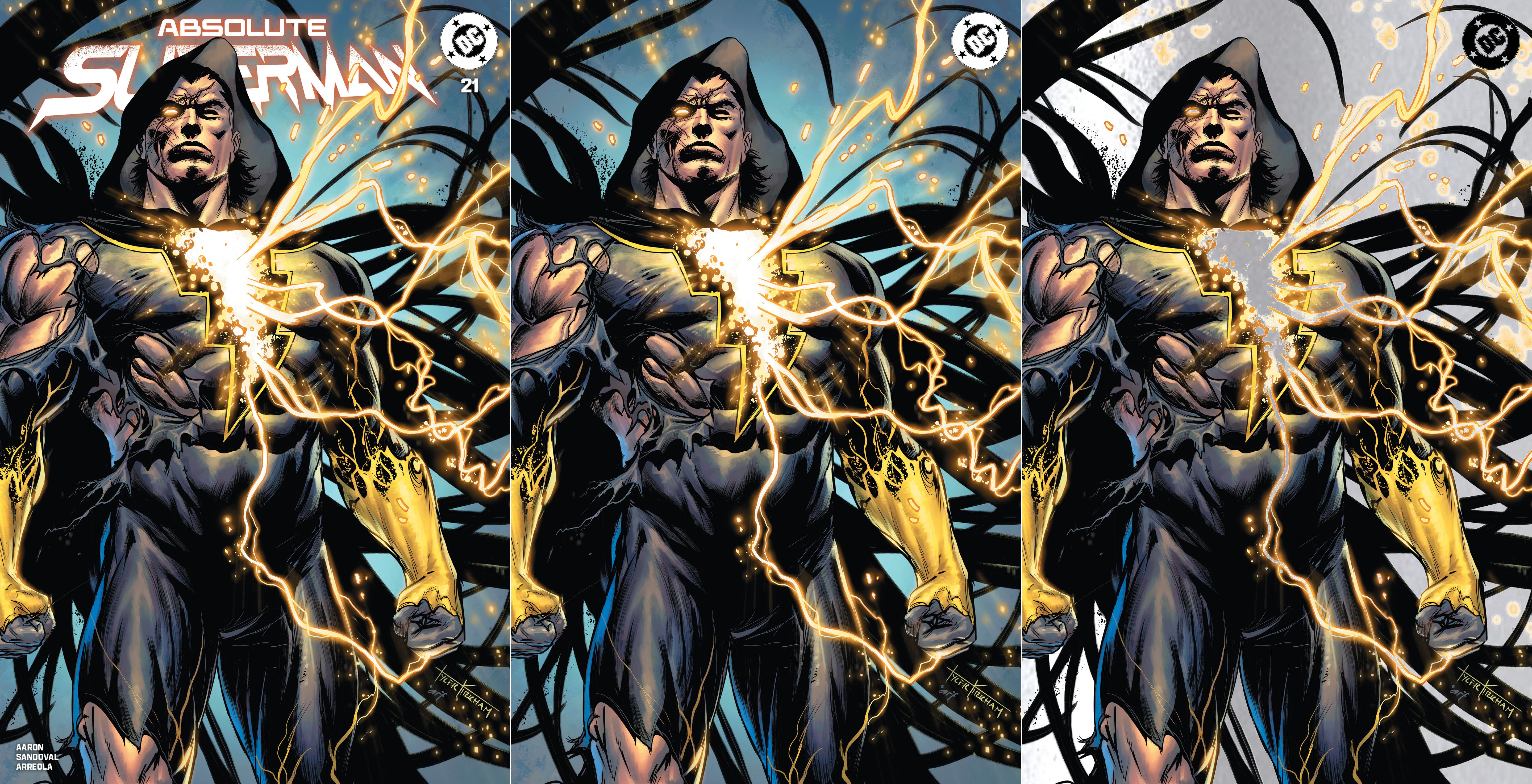 ABSOLUTE SUPERMAN #21 TYLER KIRKHAM SDCC BATTLE DAMAGED EXCLUSIVE VARIANT COVERS