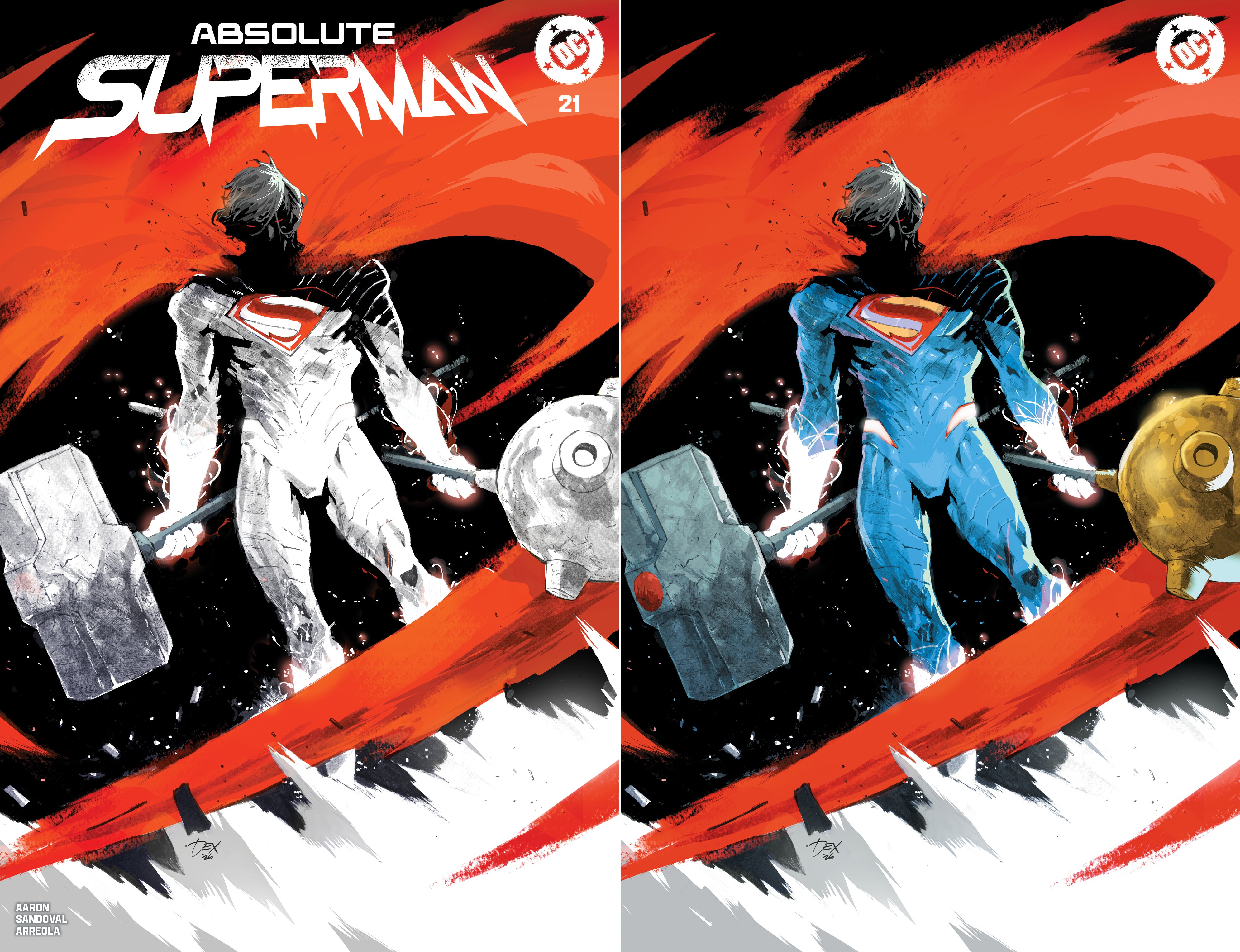 ABSOLUTE SUPERMAN #21 DEXTER SOY SDCC EXCLUSIVE VARIANT COVERS