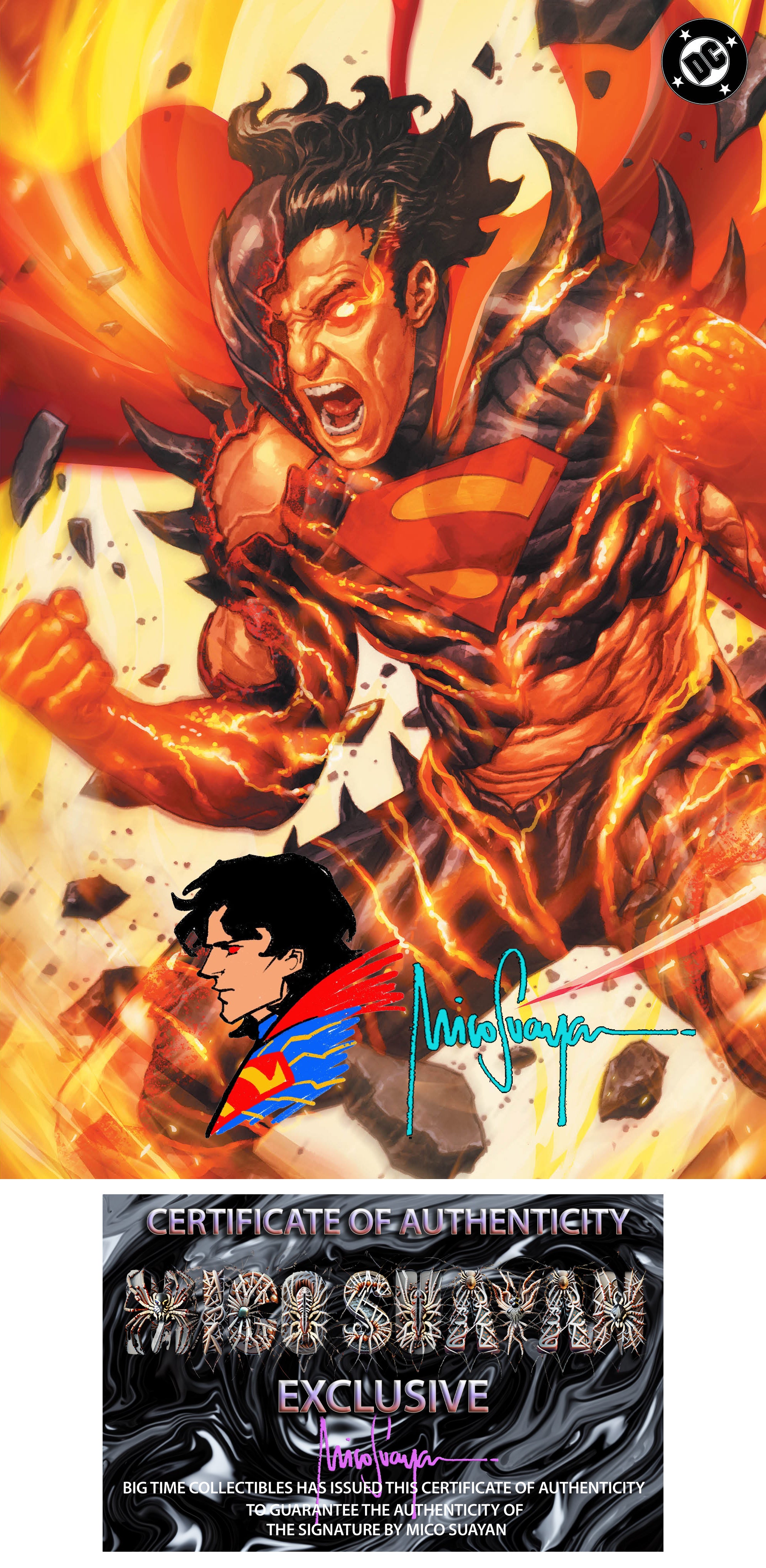 ABSOLUTE SUPERMAN #23 MICO SUAYAN FANEXPO DALLAS EXCLUSIVE VARIANT COVERS (RAW EDITION)-- [9/2/2026 ]