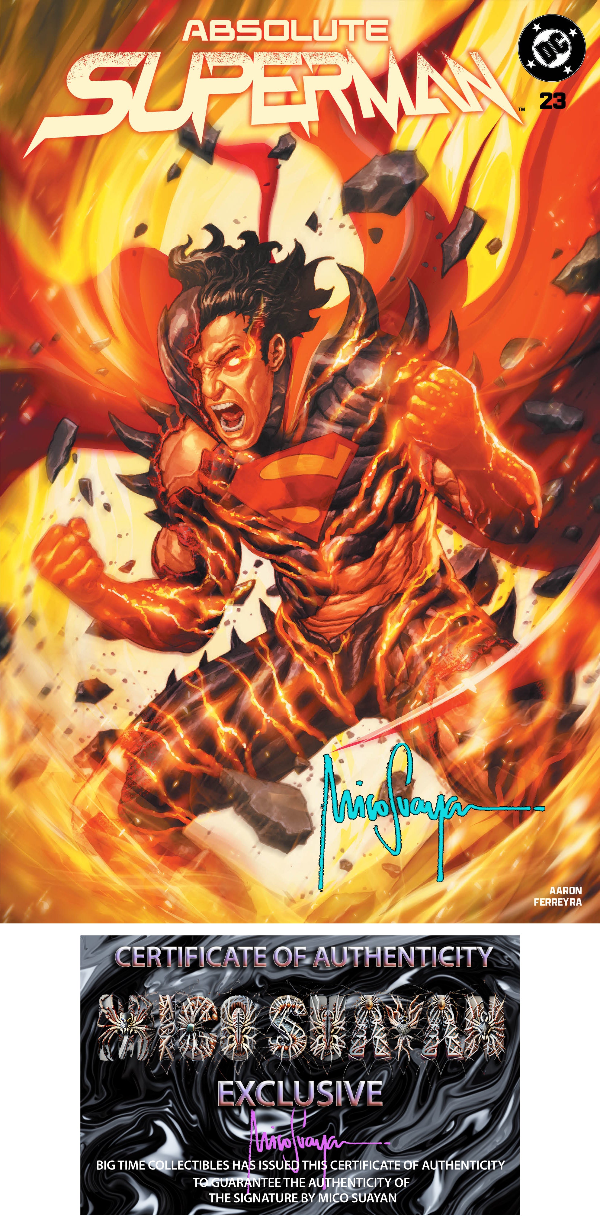 ABSOLUTE SUPERMAN #23 MICO SUAYAN FANEXPO DALLAS EXCLUSIVE VARIANT COVERS (RAW EDITION)-- [9/2/2026 ]