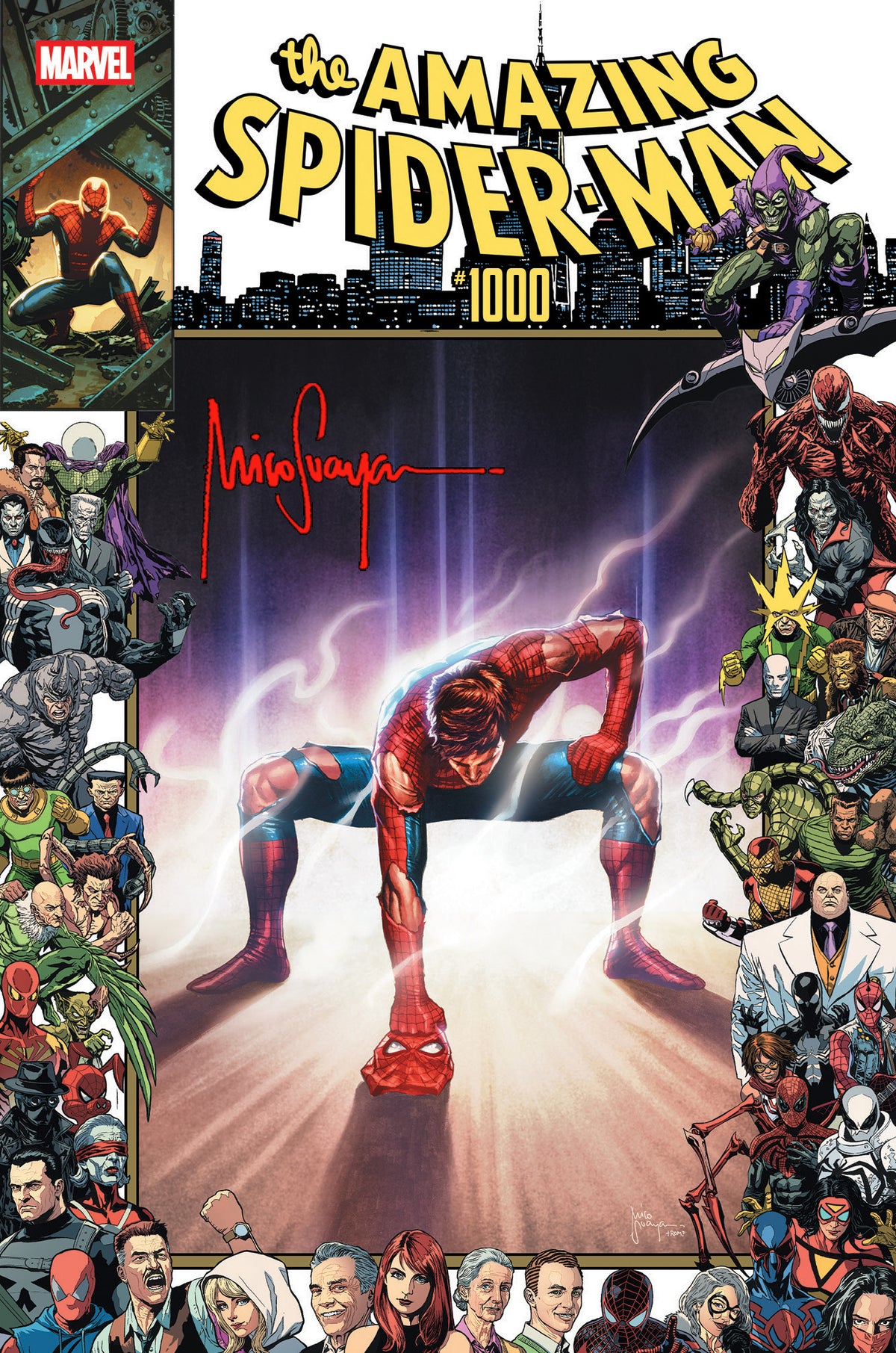 AMAZING SPIDER-MAN #1000 MICO SUAYAN NYCC EXCLUSIVE VARIANT COVERS (RAW OPTIONS)