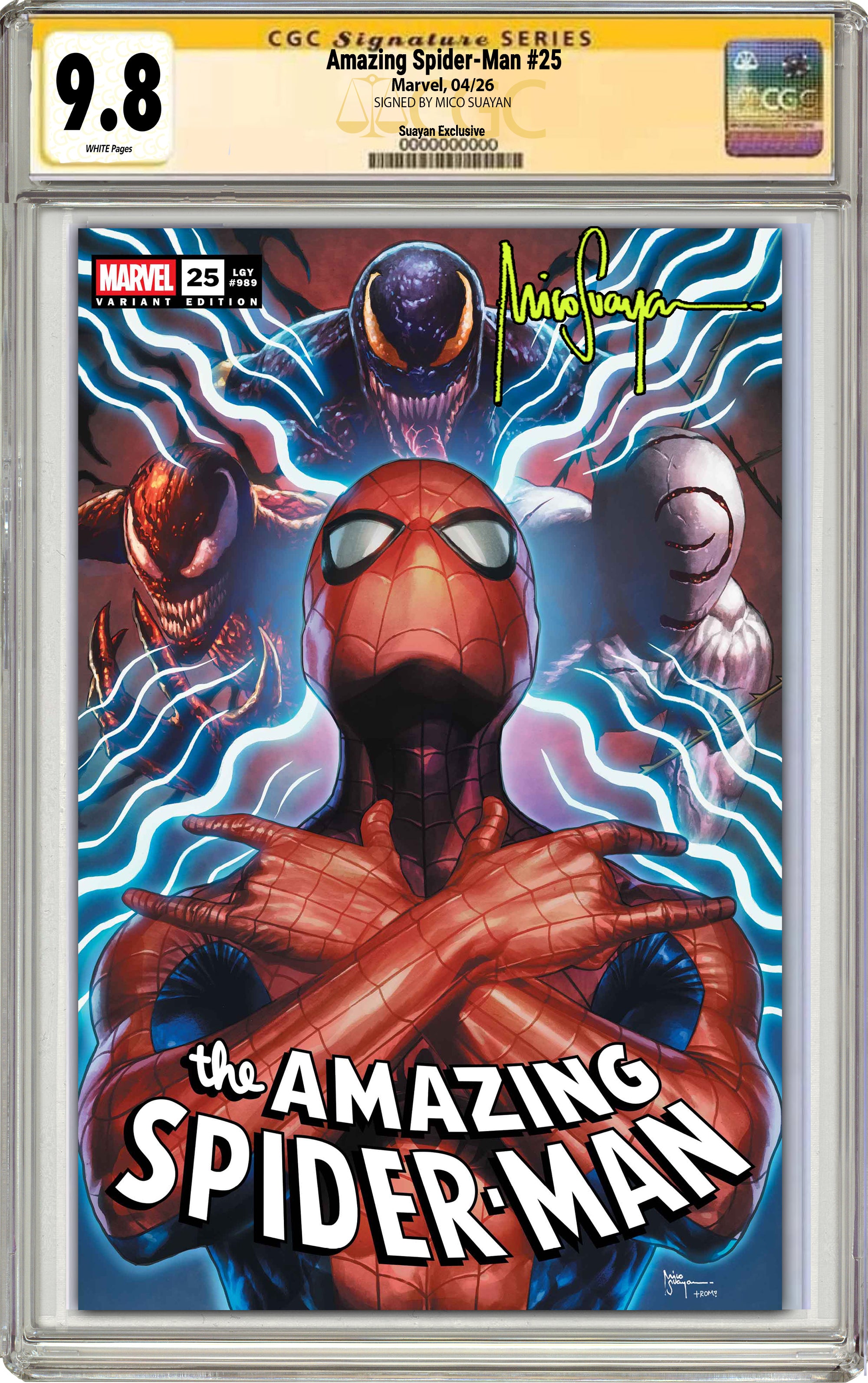 AMAZING SPIDER-MAN #25 MICO SUAYAN C2E2 EXCLUSIVE VARIANT COVERS -- [03-25-26]