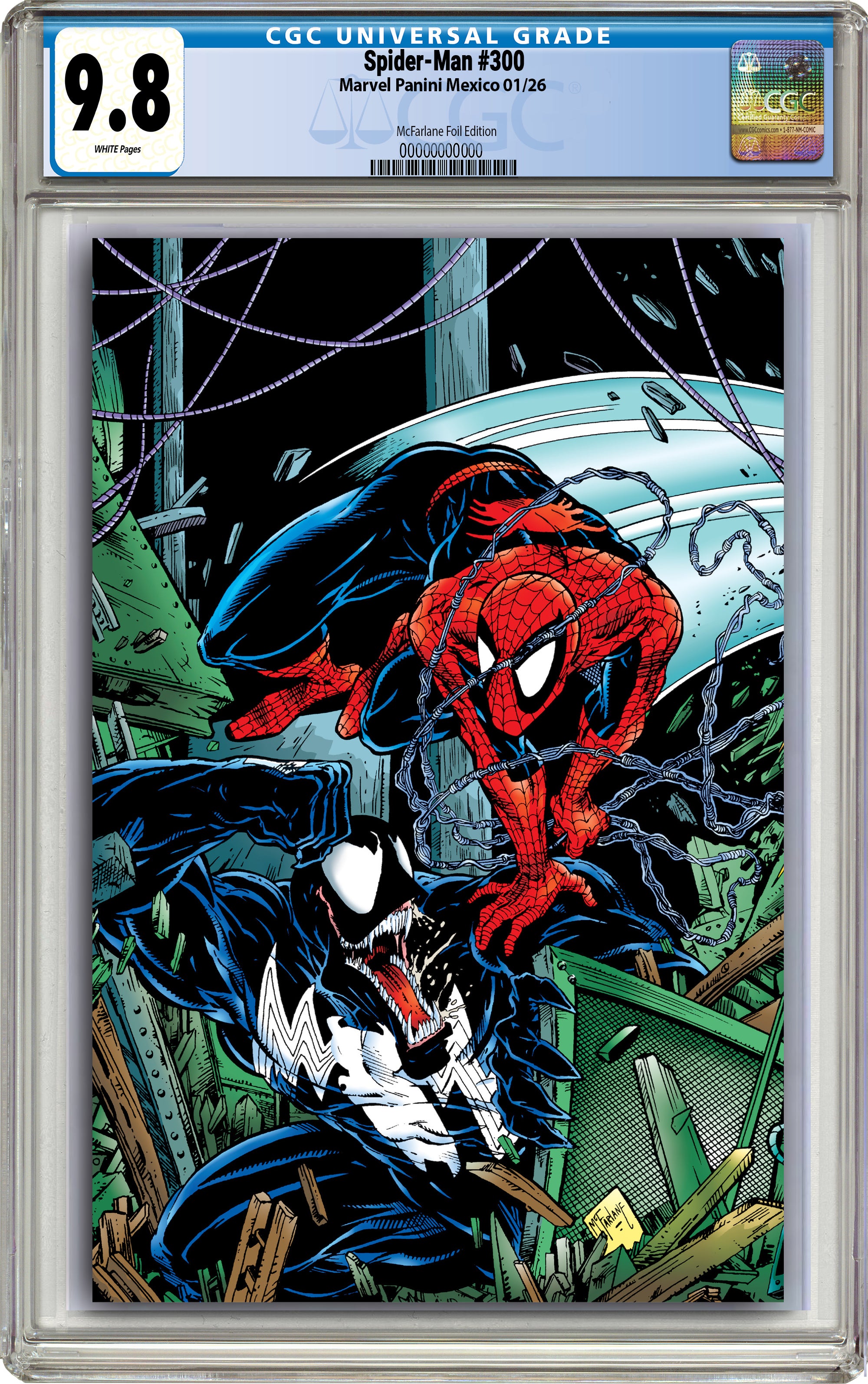 SPIDER-MAN #300 TODD MCFARLANE VIRGIN FOIL EDITION.