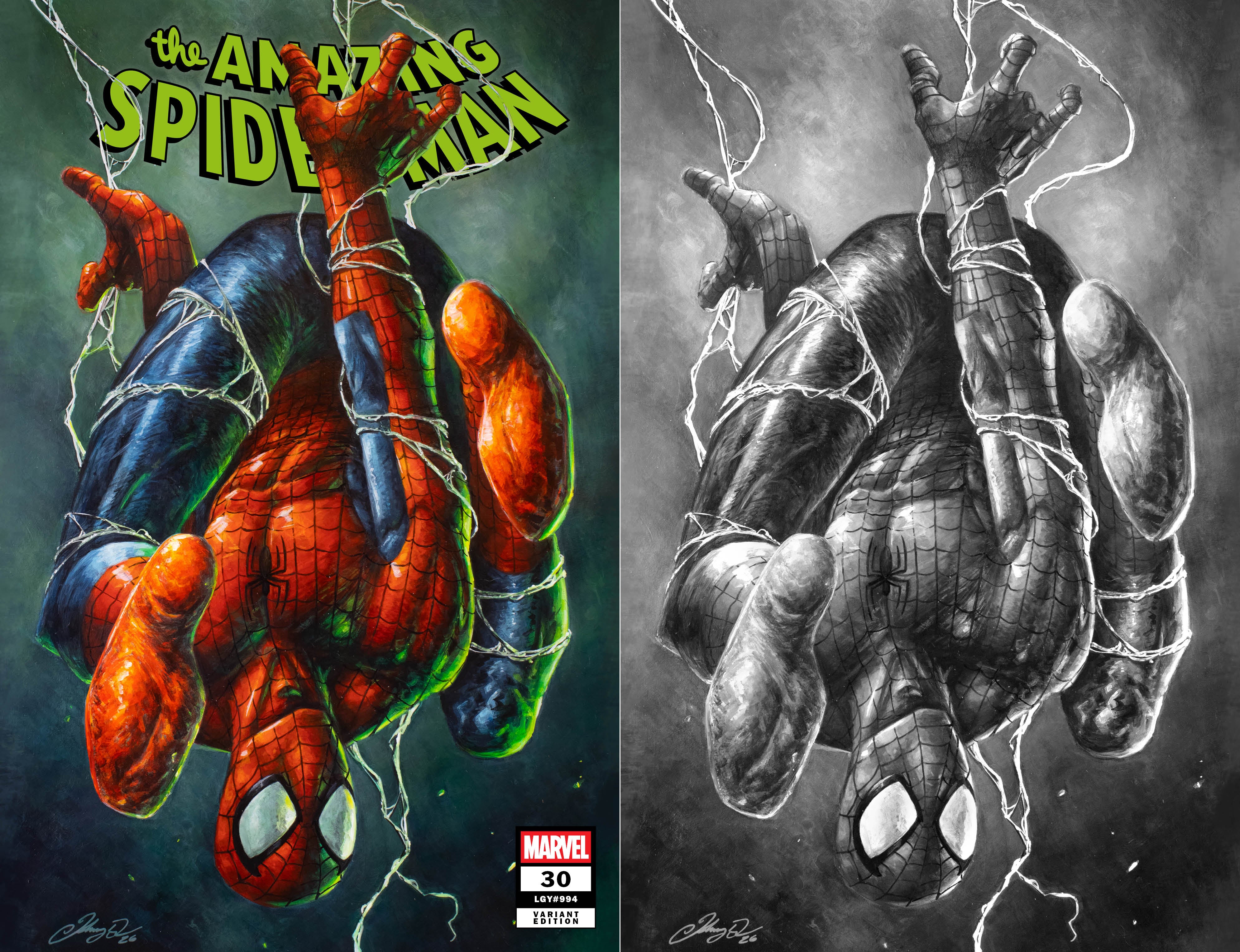 AMAZING SPIDER-MAN #30 JOHNNY DESJARDINS HEROES CON EXCLUSIVE VARIANT COVERS