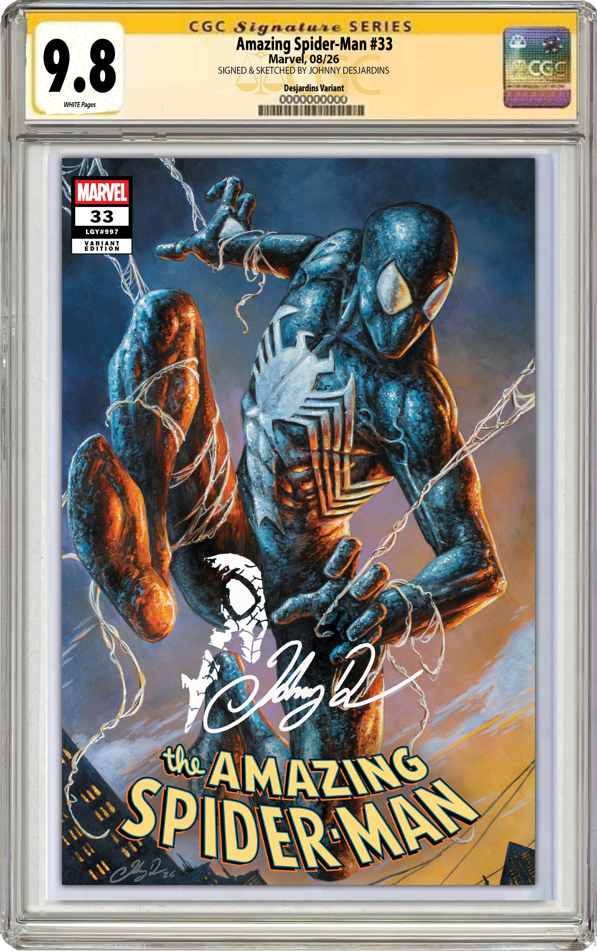 AMAZING SPIDER-MAN #33 JOHNNY DESJARDINS SDCC EXCLUSIVE VARIANT COVERS -- [07-22-26]