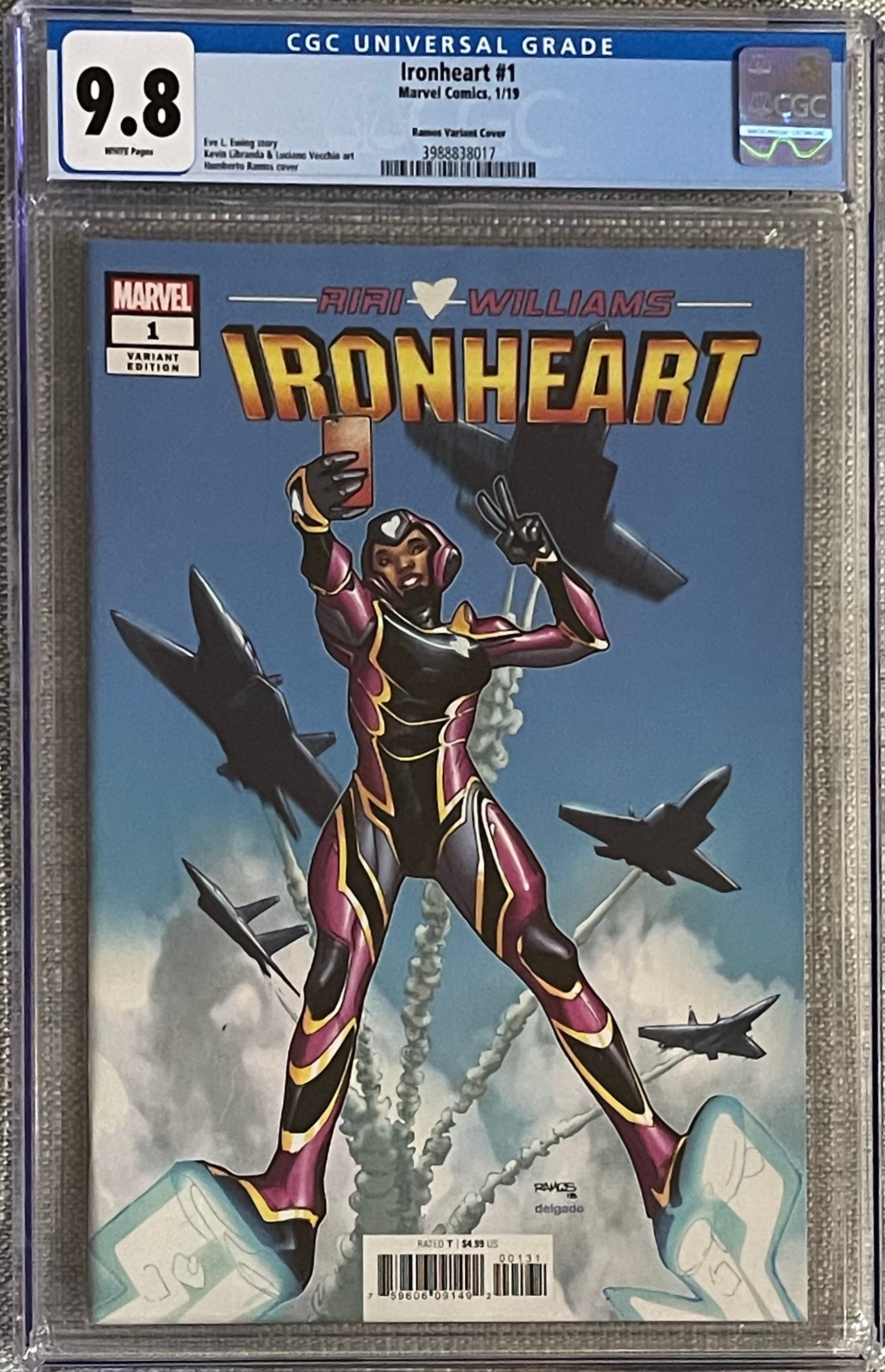 IRONHEART #1 RAMOS VARIANT CGC 9.8 (C108)