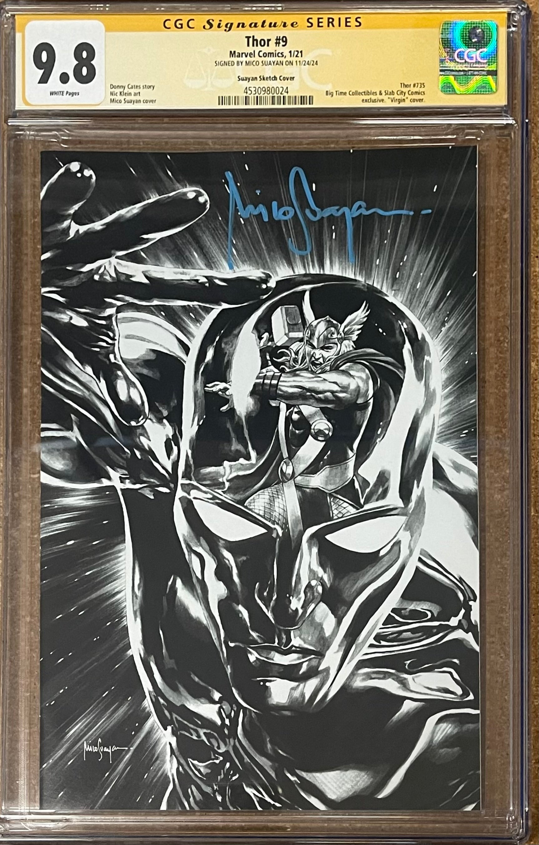 THOR #9 MICO SUAYAN SKETCH EDITION SIGNED BY MICO SUAYAN CGC 9.8 (IN STOCK) C79