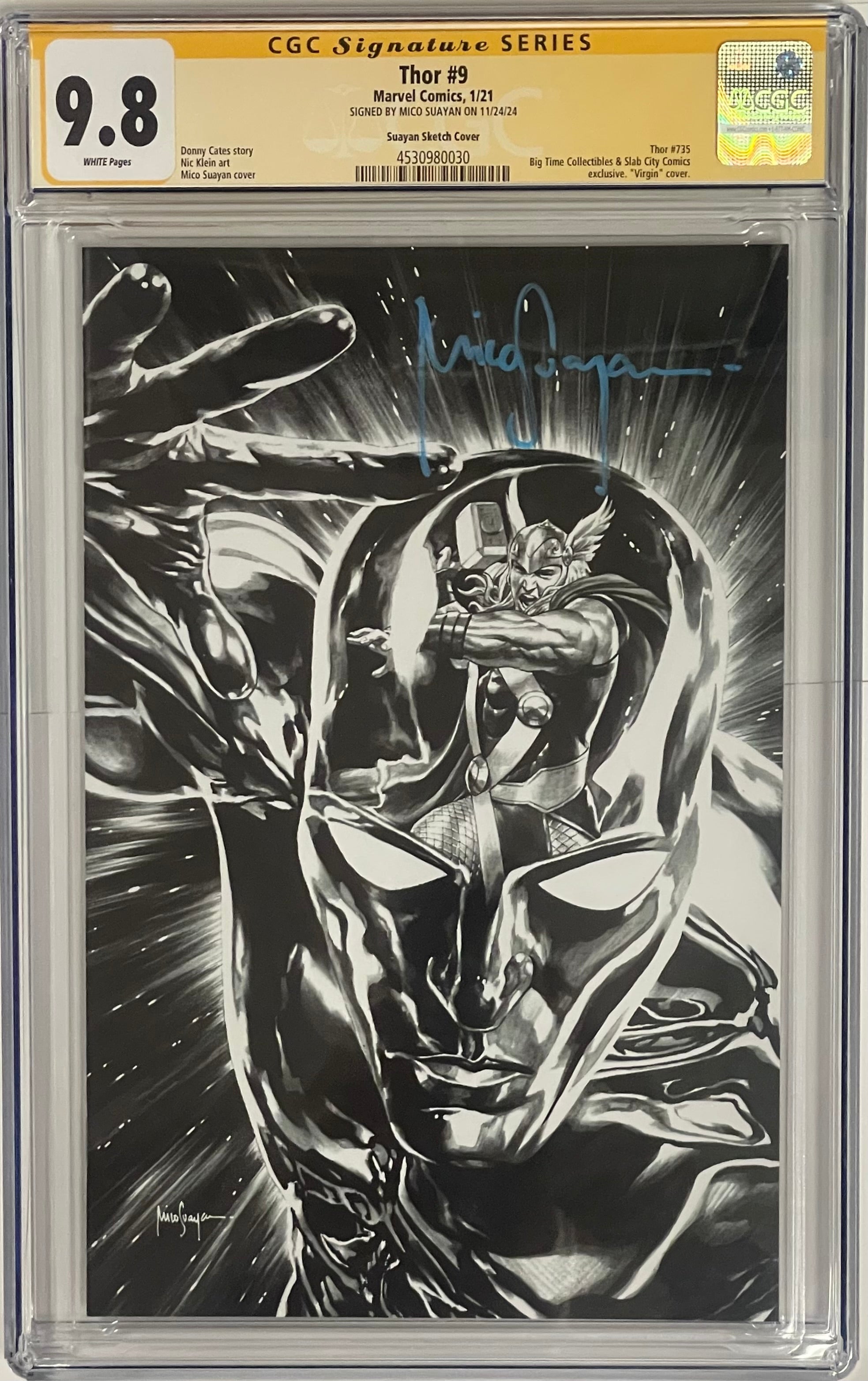 THOR #9 MICO SUAYAN SKETCH EDITION SIGNED BY MICO SUAYAN CGC 9.8 (C61)