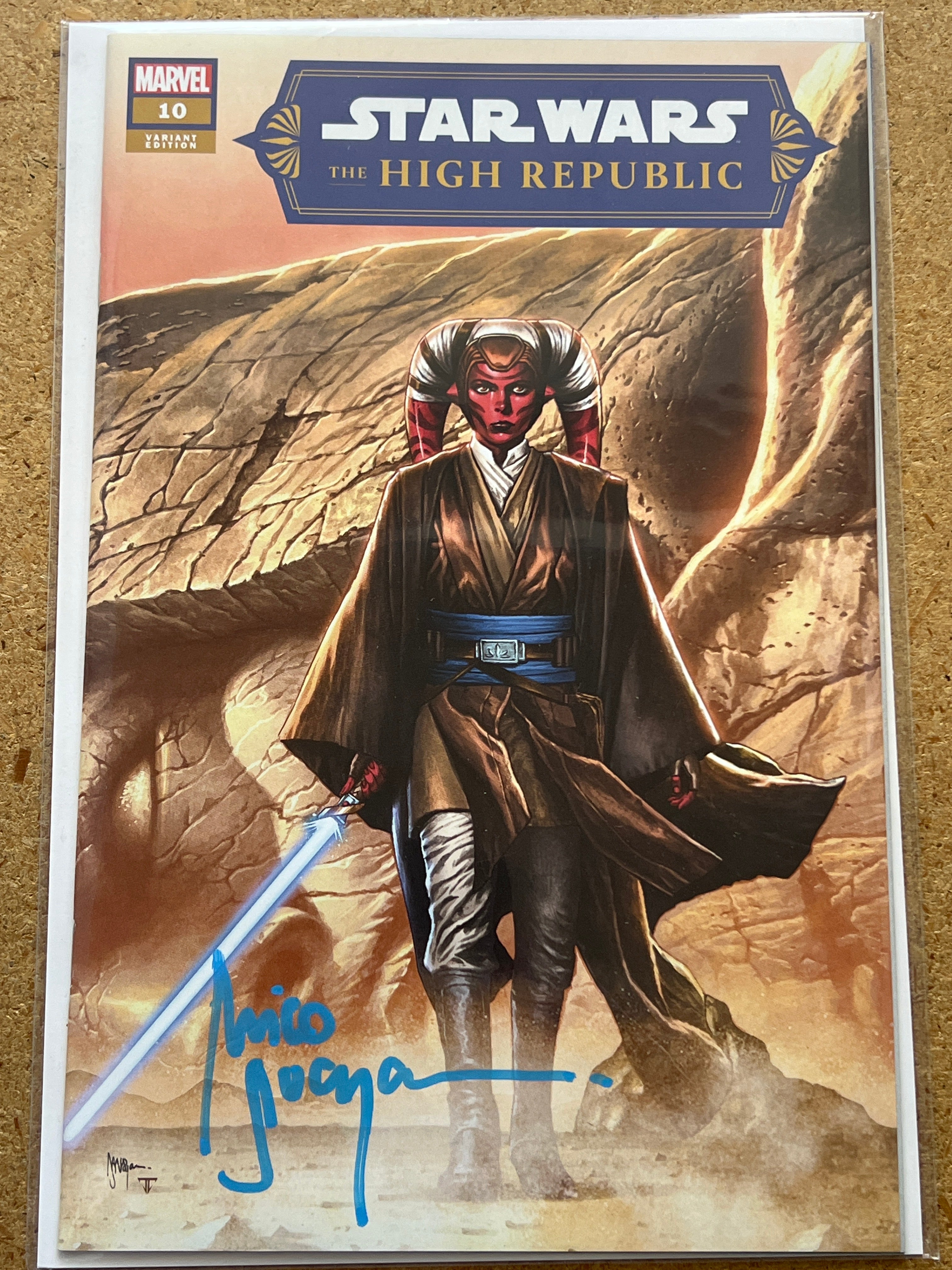 STAR WARS THE HIGH REPUBLIC #10 SIGNED BY MICO SUAYAN WITH COA (SS 3)