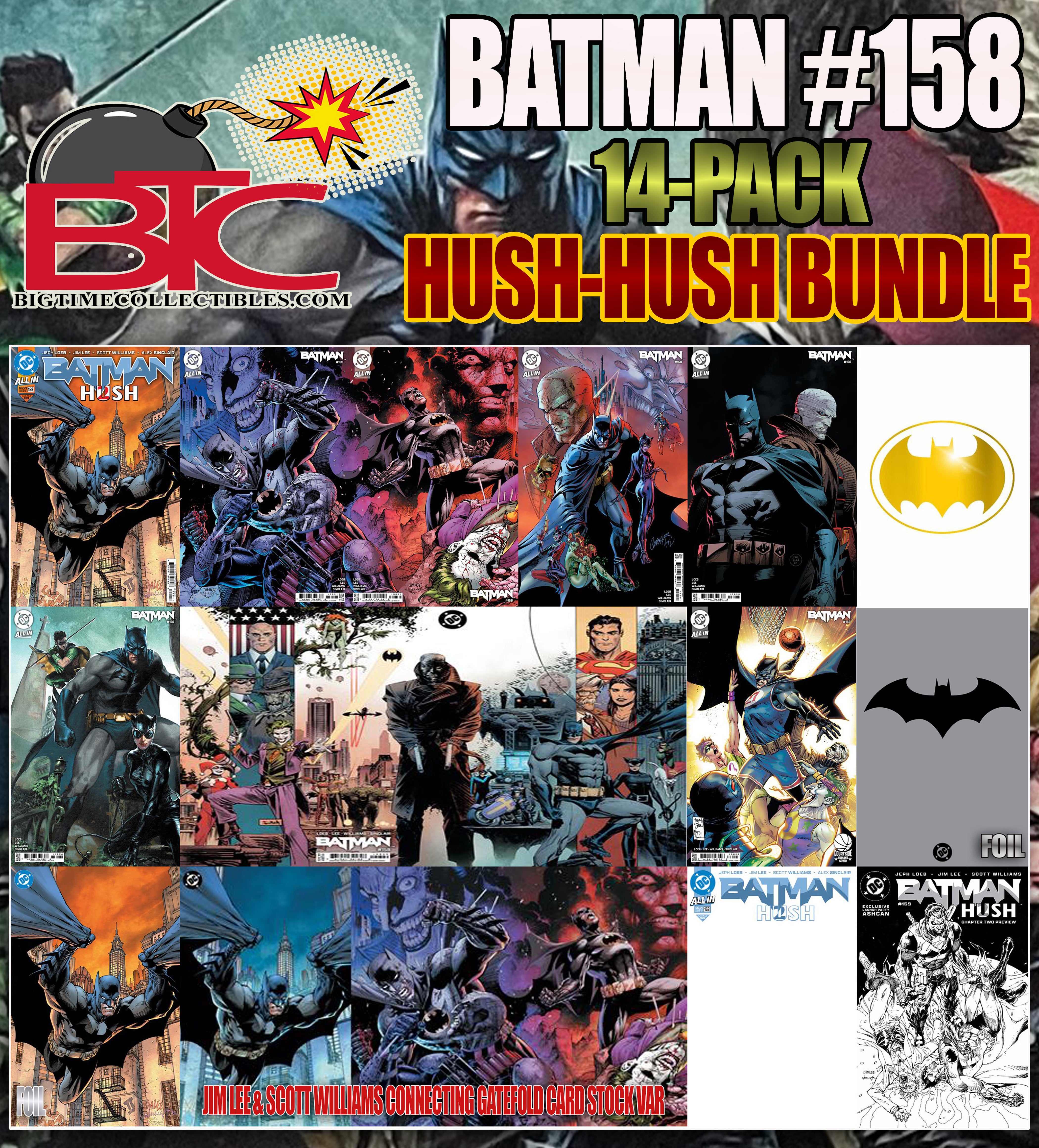 BATMAN #158 HUSH 2 14-PACK HUSH-HUSH BUNDLE -- [Expected In Stock Date : 03-26-25]