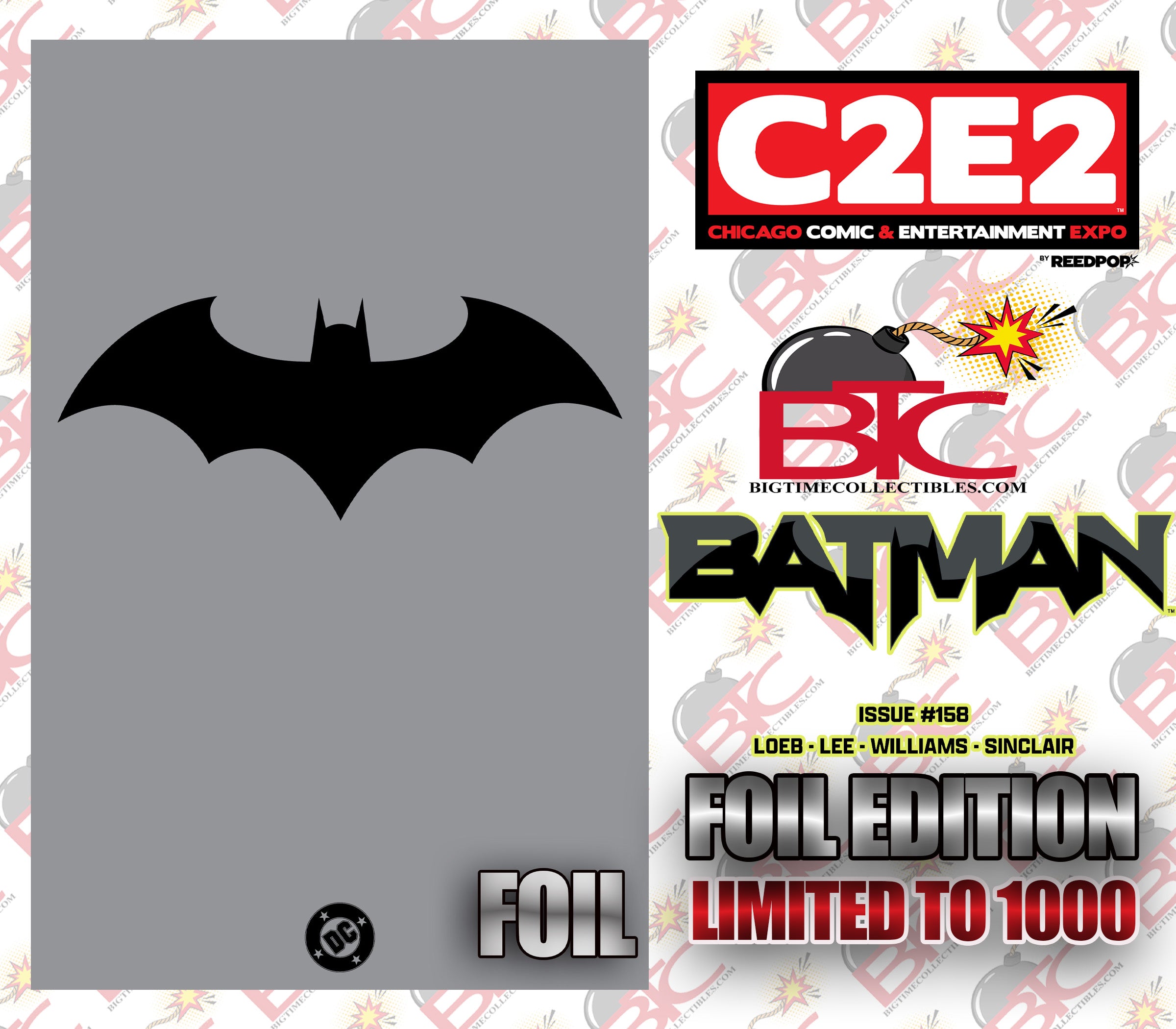 BATMAN #158 BATMAN/HUSH LOGO C2E2 EXCLUSIVE FOIL VARIANT