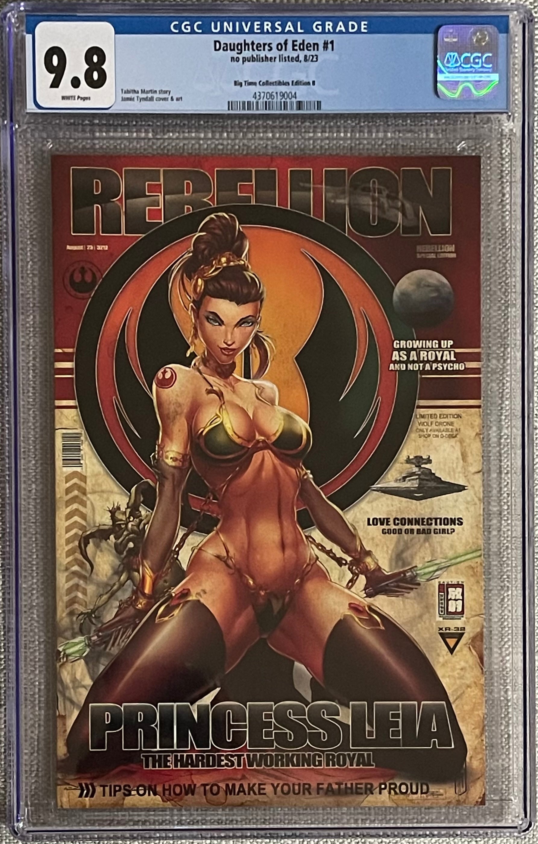 DAUGHTERS OF EDEN #1 JAMIE TYNDALL PRINCESS LEIA RETRO EDITION CGC 9.8 (C107)