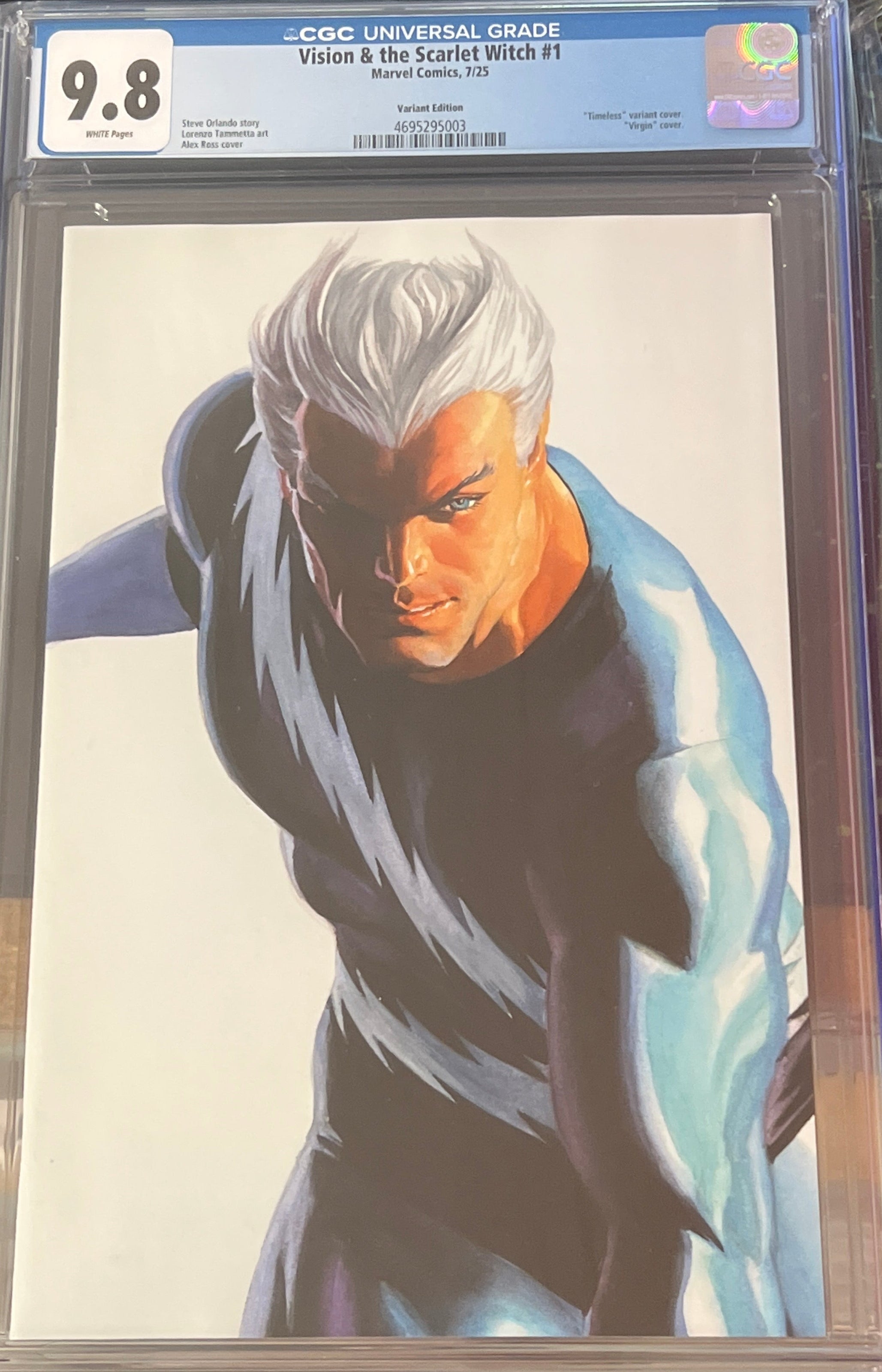 VISION & THE SCARLET WITCH #1 ALEX ROSS TIMELESS VIRGIN VARIANT CGC 9.8 (C85)
