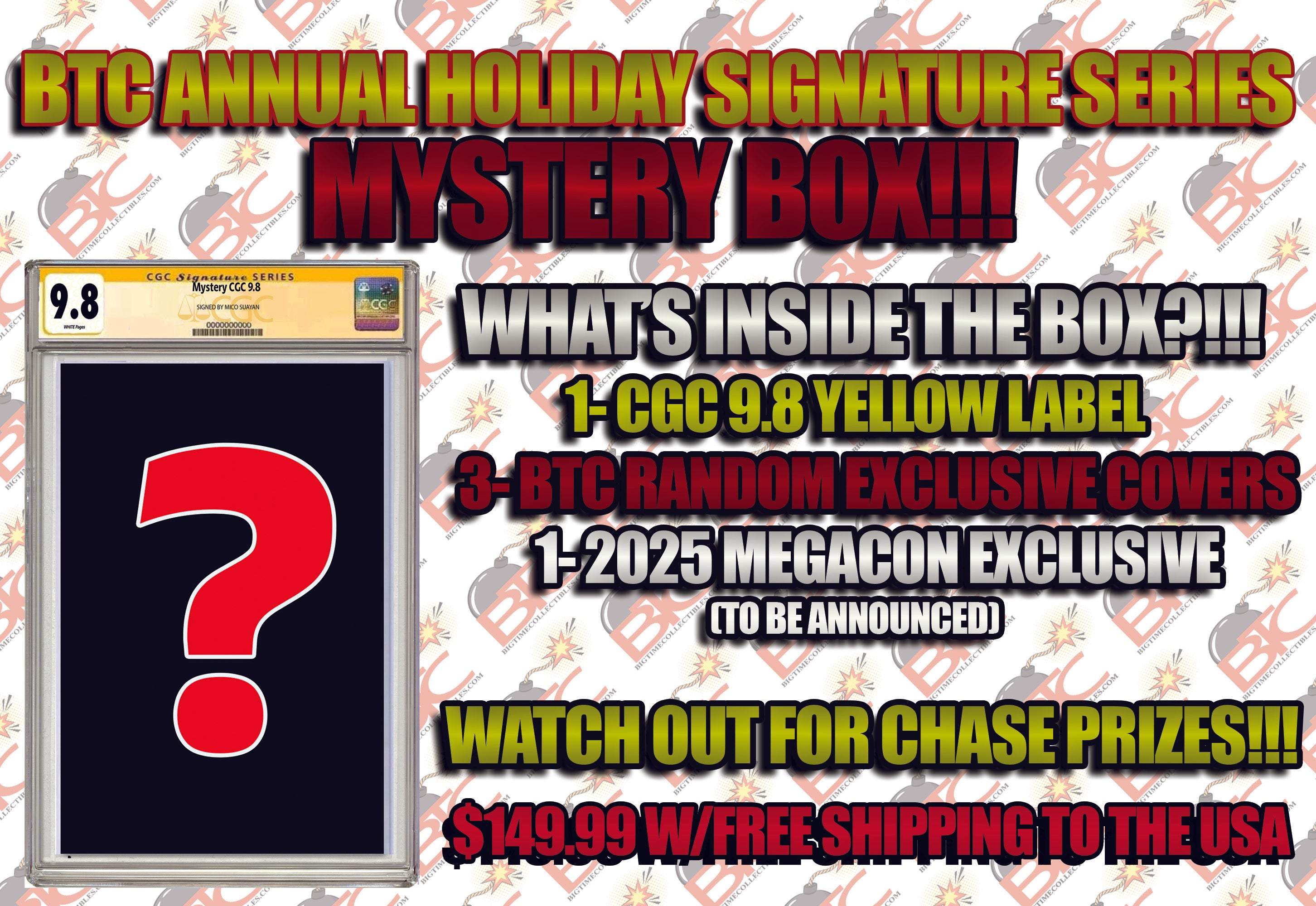 THE ANNUAL BTC HOLIDAY SIGNATURE SERIES MYSTERY BOX!!! LIMITED TO 150 BOXES