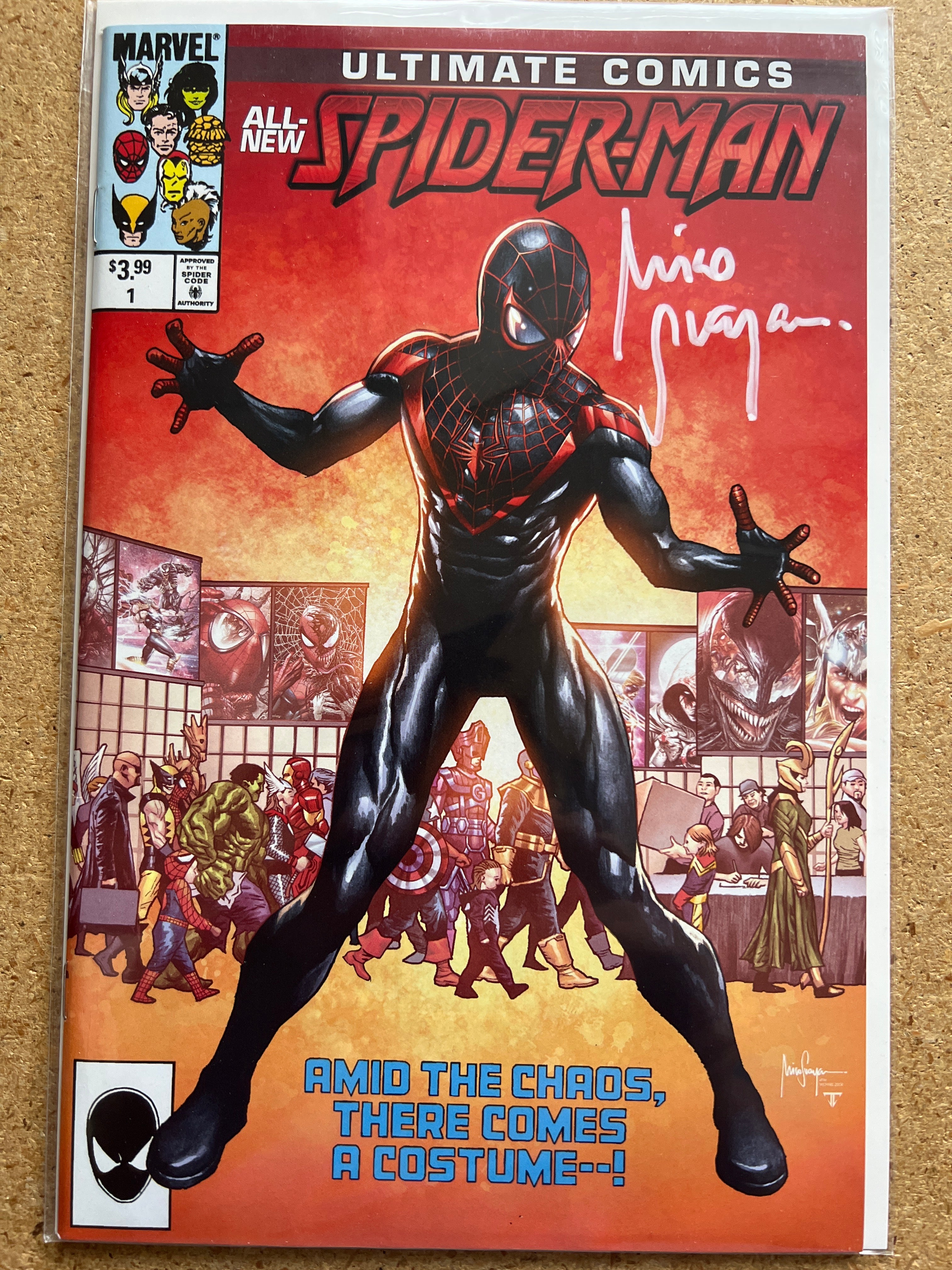 ULTIMATE COMICS ALL NEW SPIDER-MAN #1 SIGNED BY MICO SUAYAN WITH COA (SS 2)