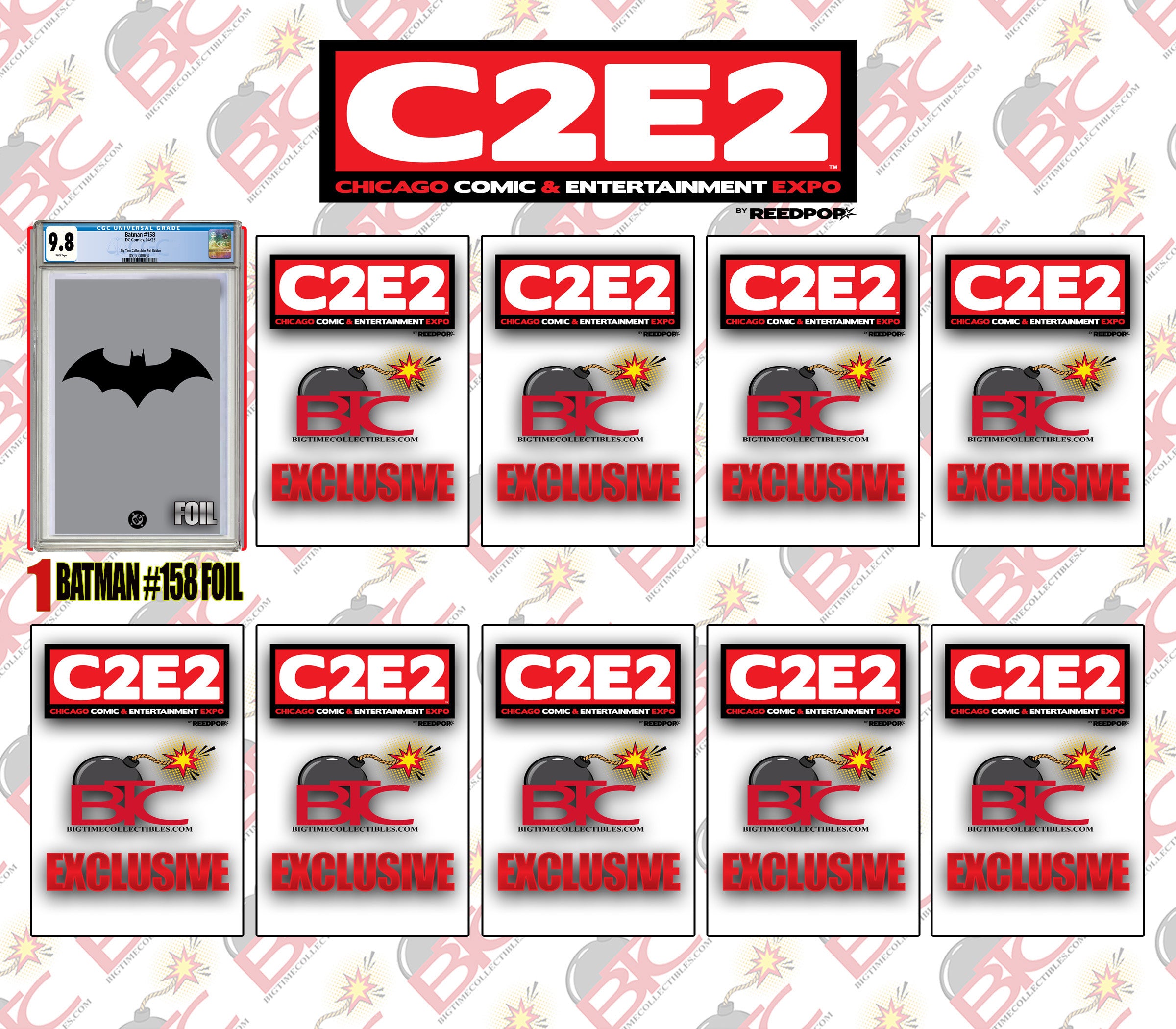 BTC C2E2 ULTIMATE 10-PACK BUNDLE. LIMITED TO 50 BUNDLES.