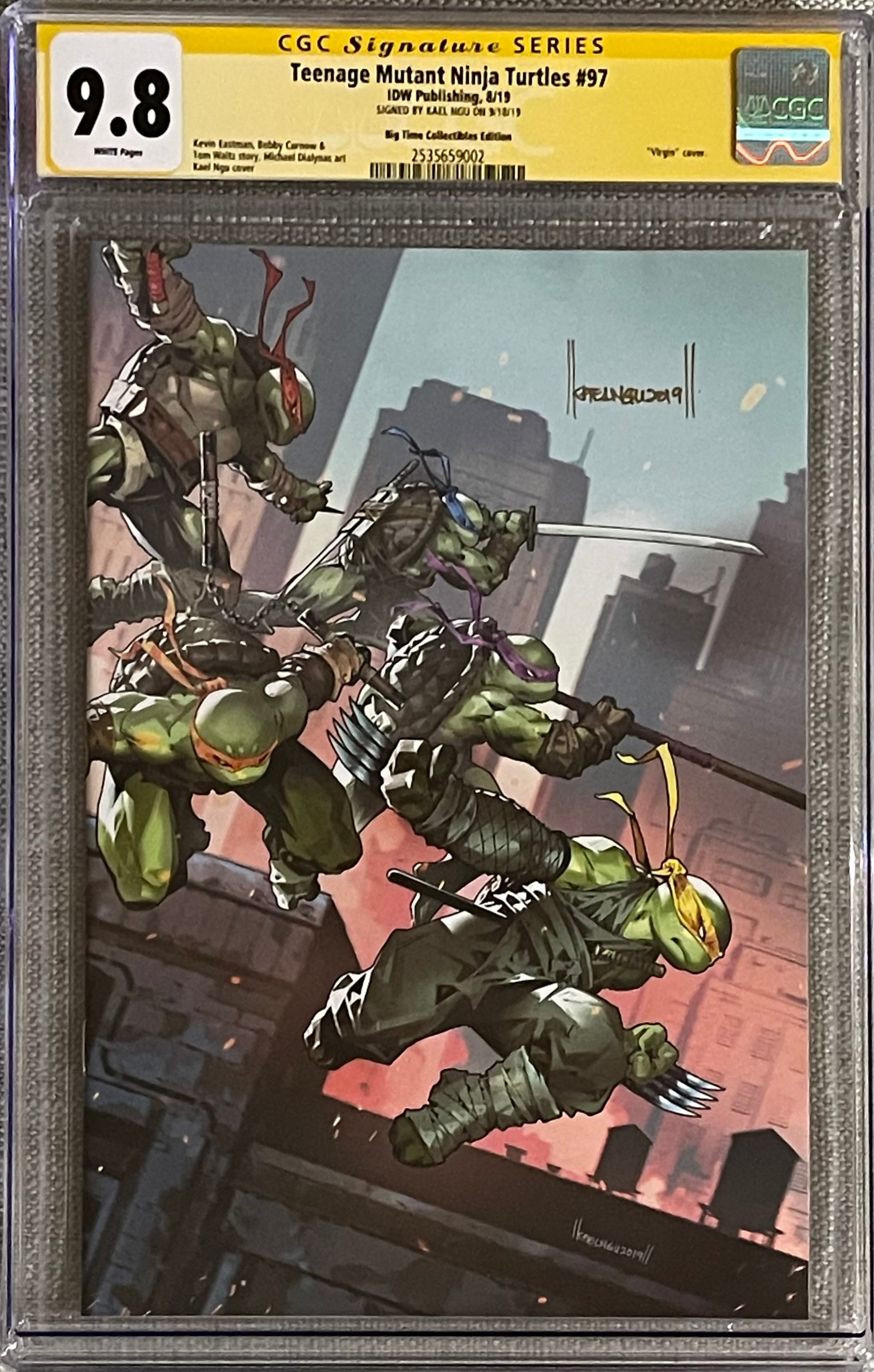 TMNT #97 KAEL NGU EXCLUSIVE VIRGIN VARIANT SIGNED BY KAEL NGU CGC 9.8 (C111)