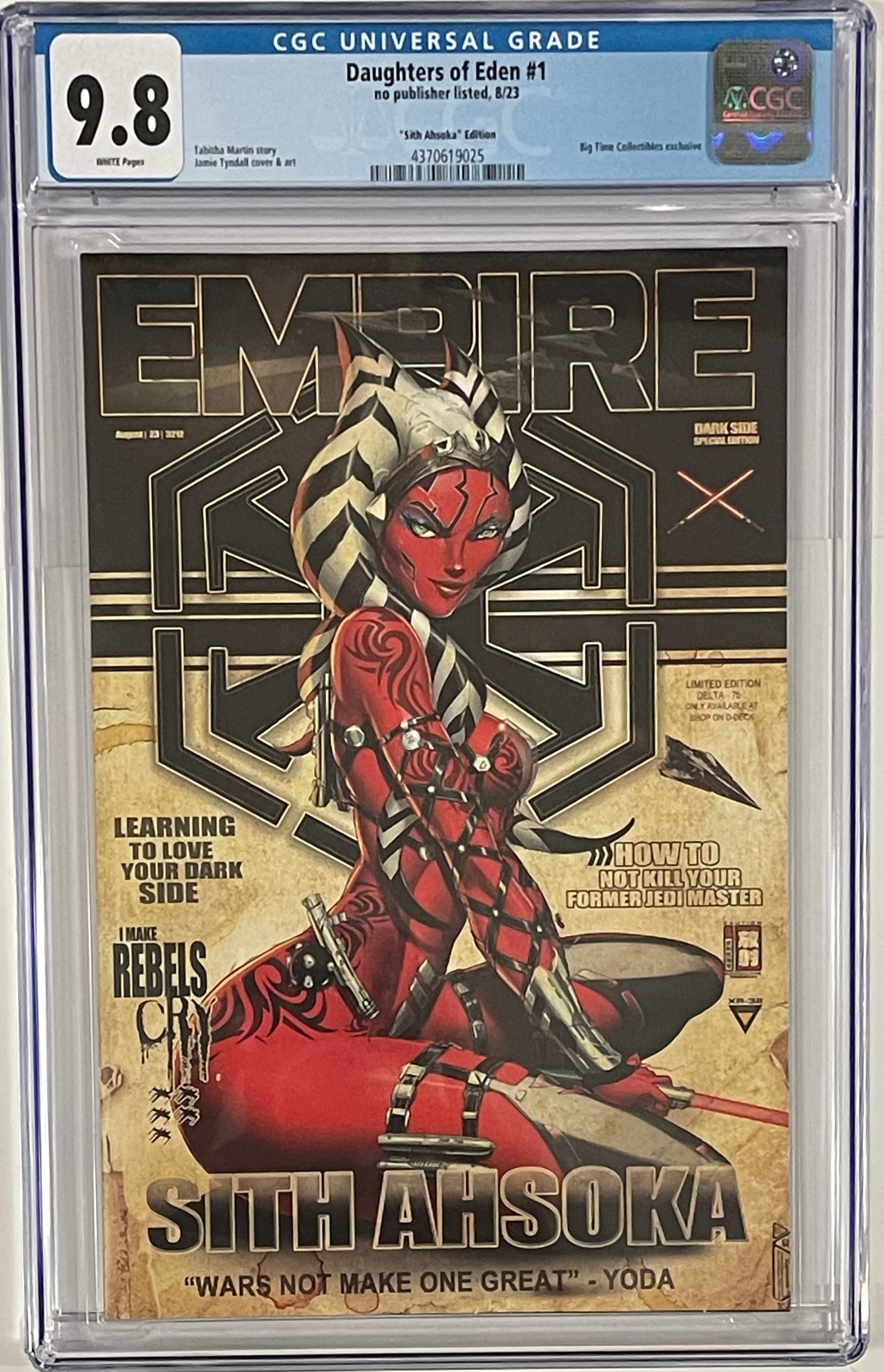 DAUGHTERS OF EDEN #1 SITH AHSOKA RETRO EDITION CGC 9.8 (C103)