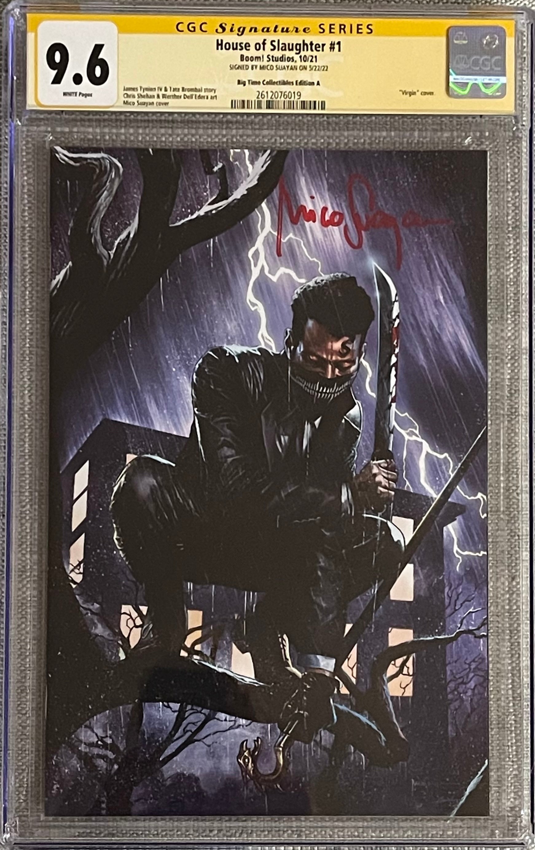 HOUSE OF SLAUGHTER #1 MICO SUAYAN EXCLUSIVE VIRGIN VARIANT SINGED BY MICO SUAYAN CGC 9.6 (C108)