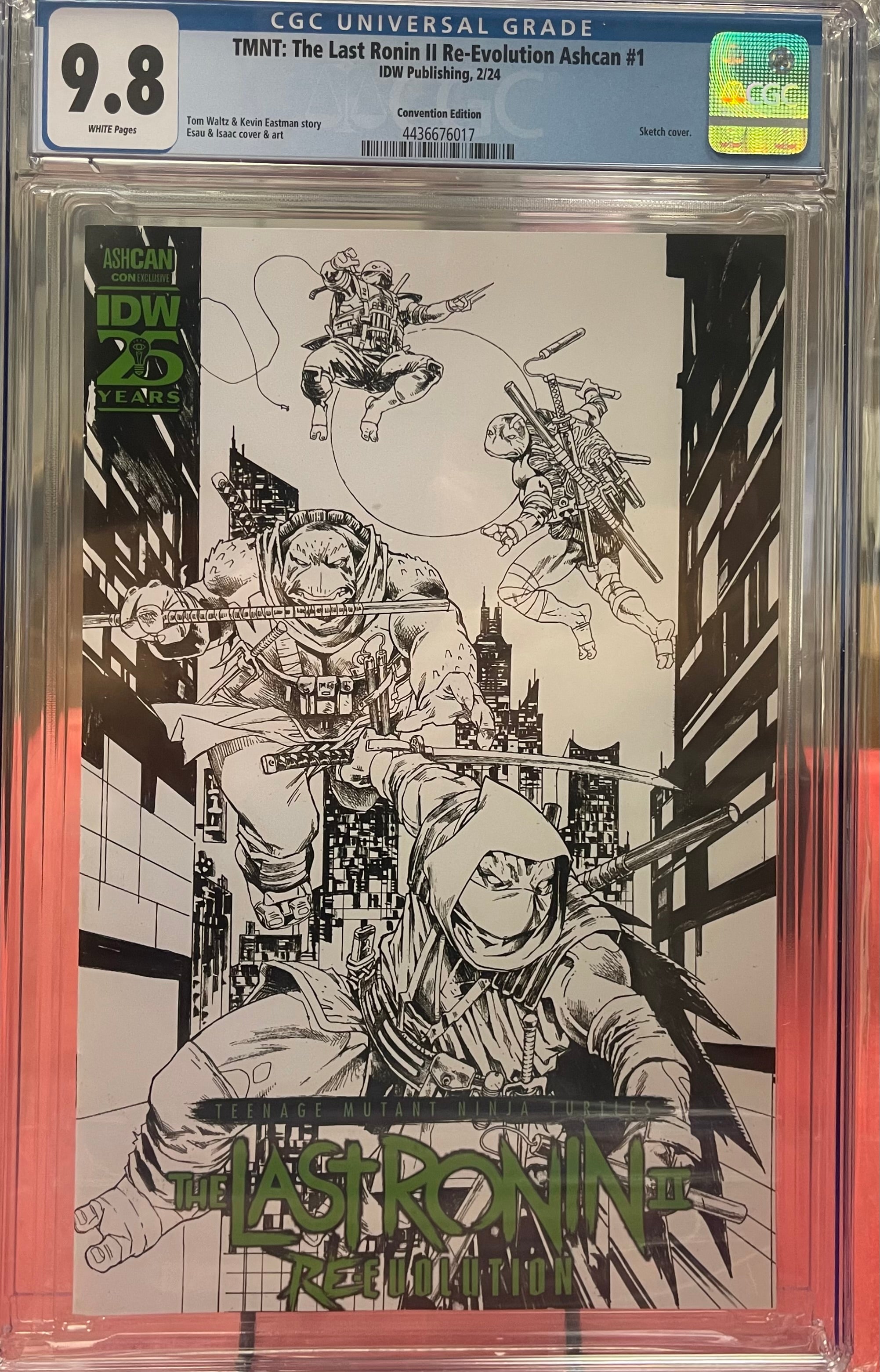 TMNT THE LAST RONIN II RE-EVOLUTION ASHCAN #1 CONVENTION EDITION CGC 9.8 (INSTOCK) C76