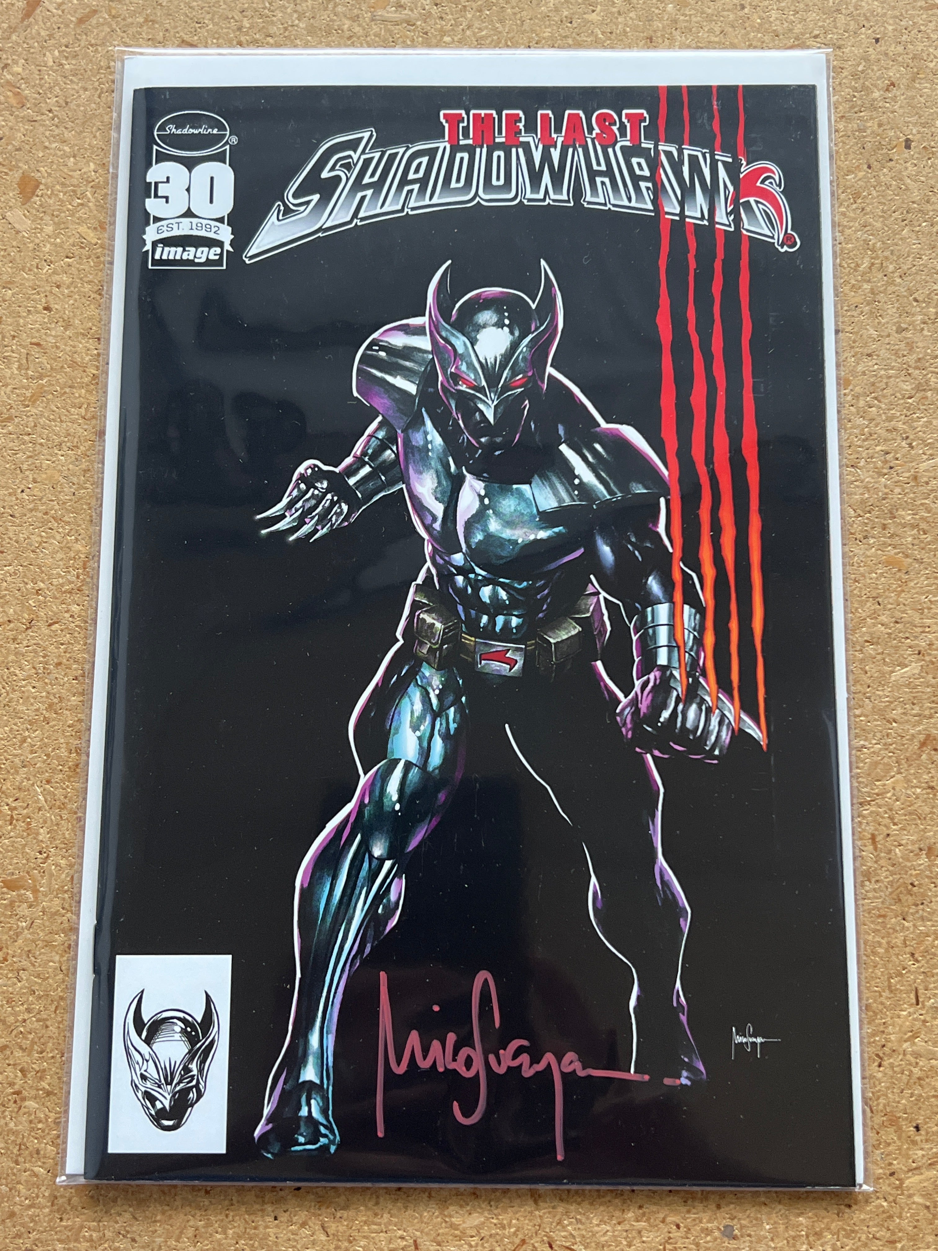 LAST SHADOWHAWKS #1 SIGNED BY MICO SUAYAN WITH COA (SS 2)