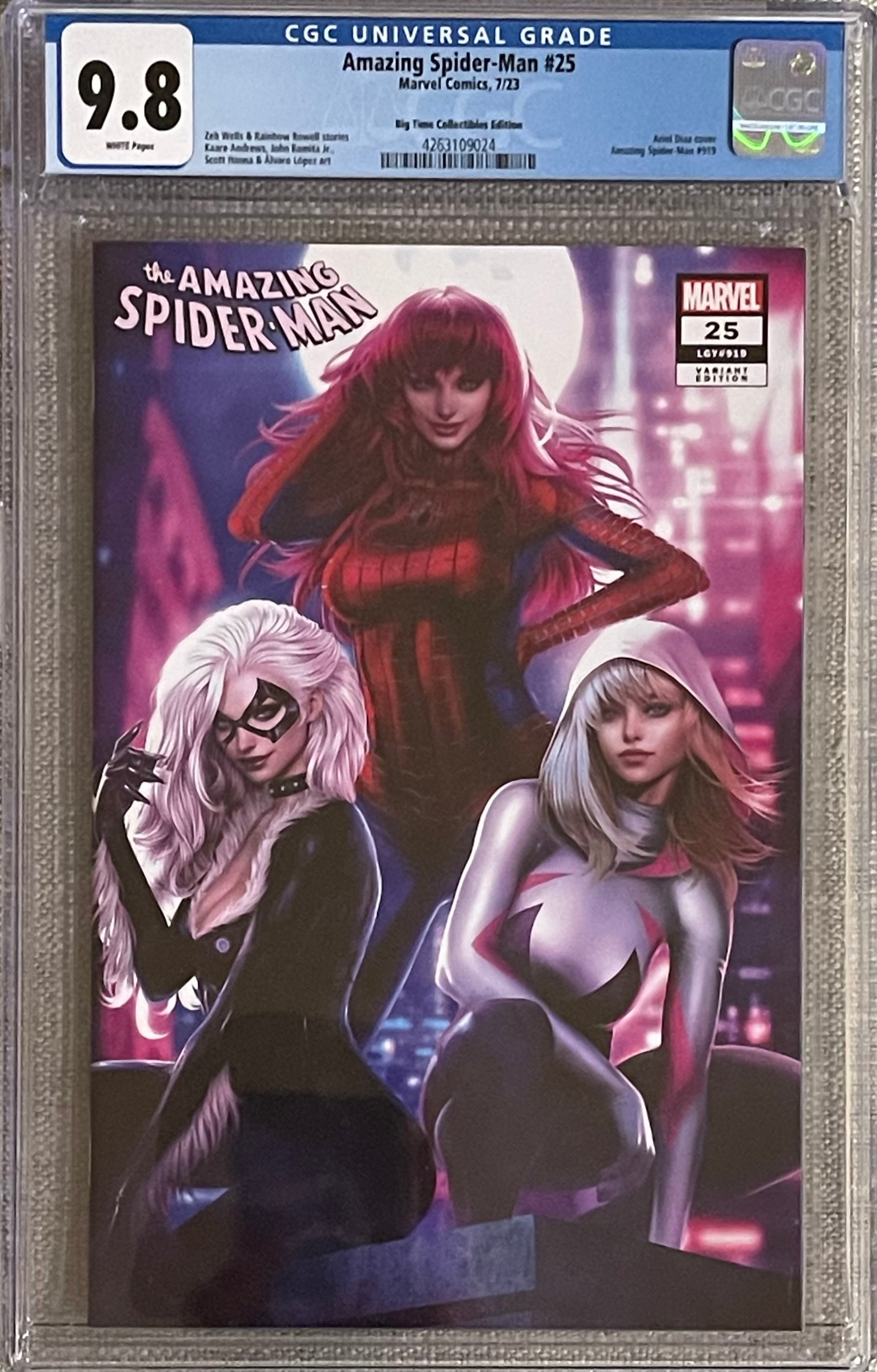 AMAZING SPIDER-MAN #25 ARIEL DIAZ EXCLUSIVE VARIANT CGC 9.8 (C107)