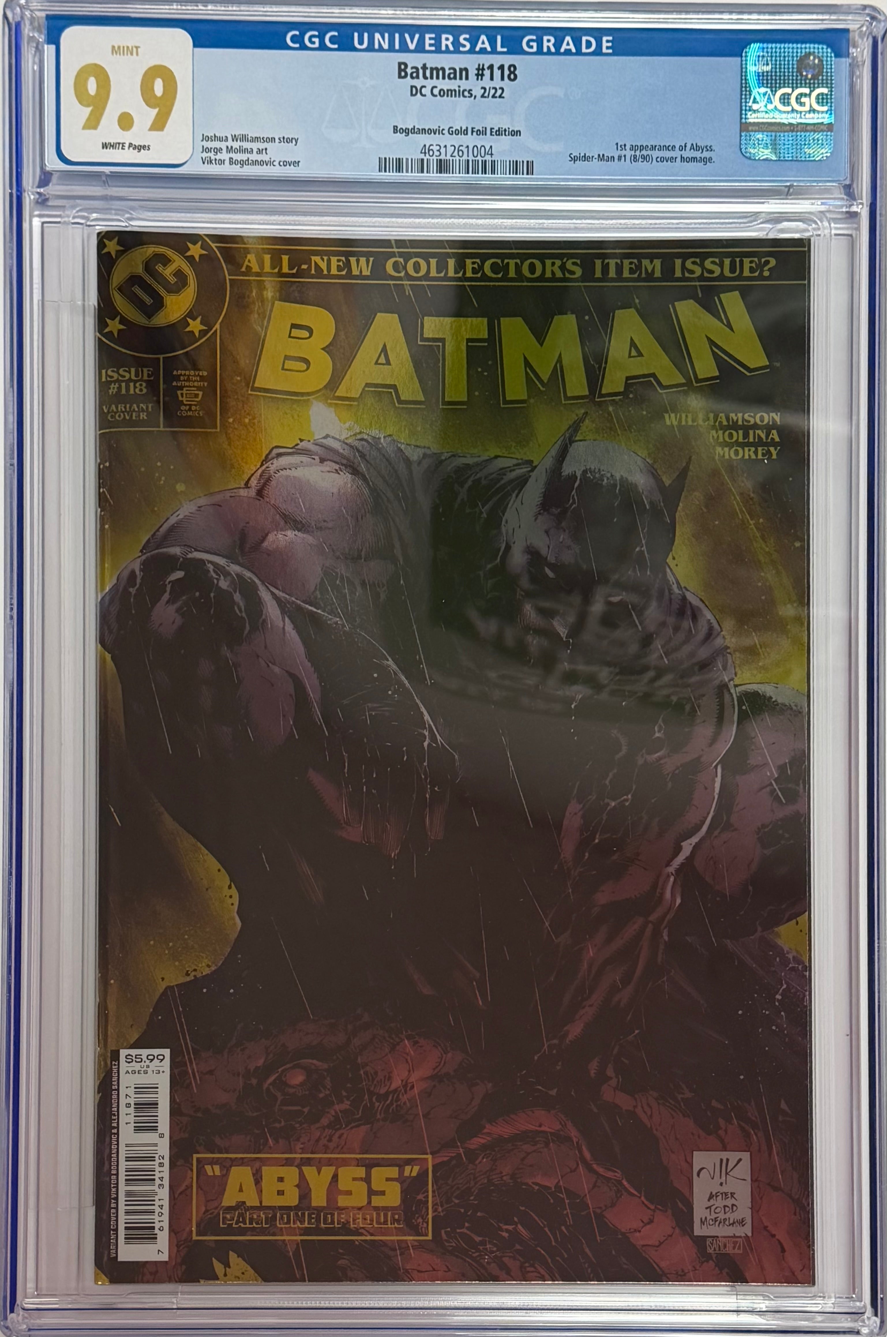 BATMAN #118 1:250 MCFARLANE HOMAGE CGC 9.9 MINT (IN STOCK) C67