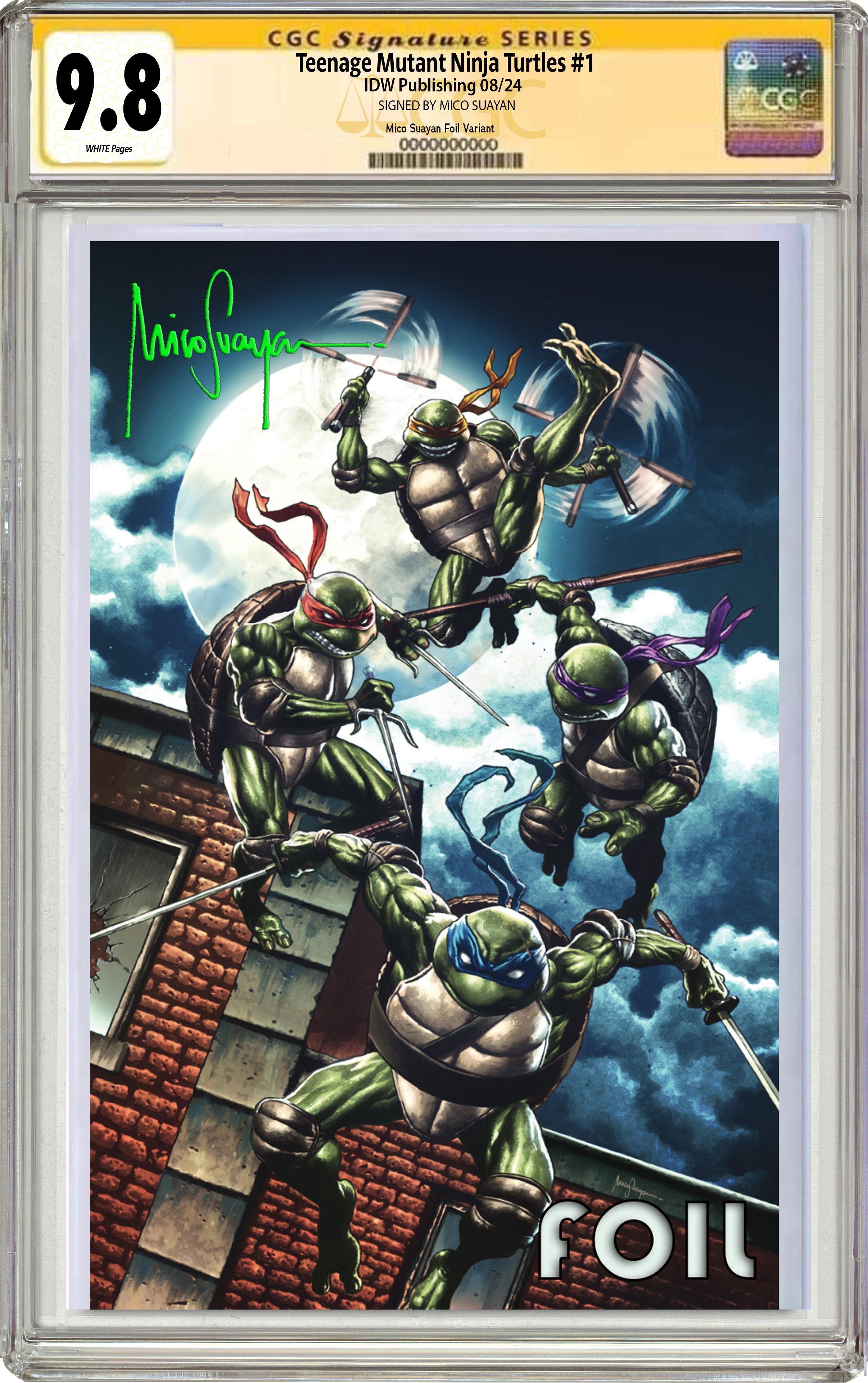 Teenage Mutant Ninja Turtles (2024) #1 MICO SUAYAN NYCC EXCLUSIVE FOIL VIRGIN VARIANT OPTIONS