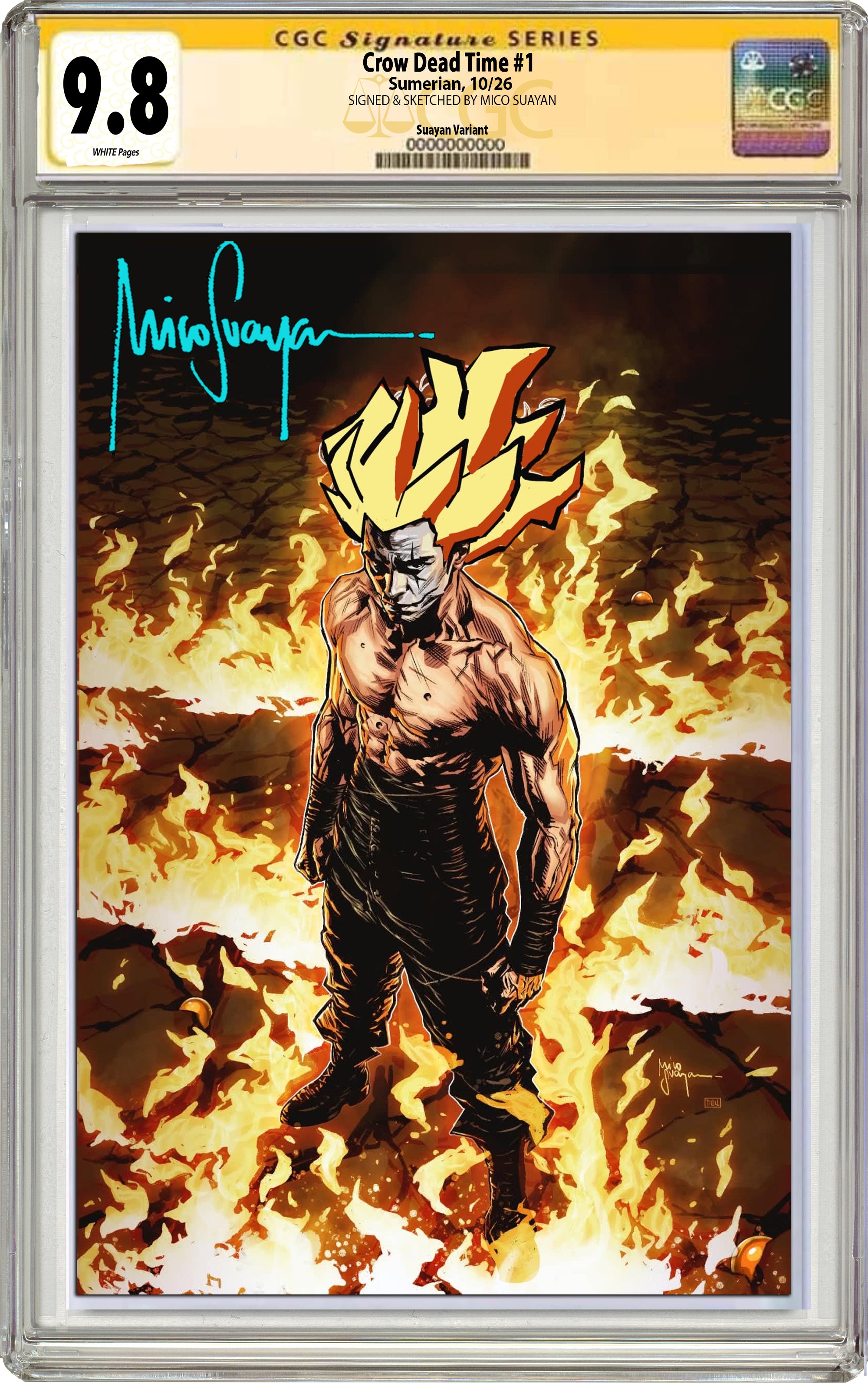 CROW DEAD TIME #1 MICO SUAYAN "CROWKU" FANEXPO DALLAS EXCLUSIVE (GRADED EDITION)