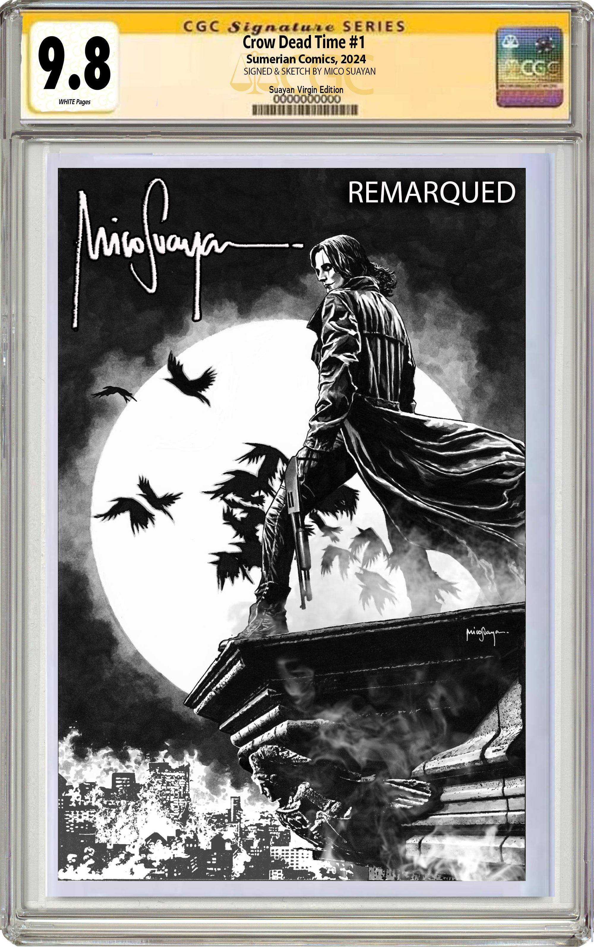 アメコミリーフ Crow: Dead Time #1 CGC 9.8 サイン入り CROW DEAD TIME #1 MICO SUAYAN FANEXPO CHICAGO UNDERWORLD EXCLUSIVE VAR
