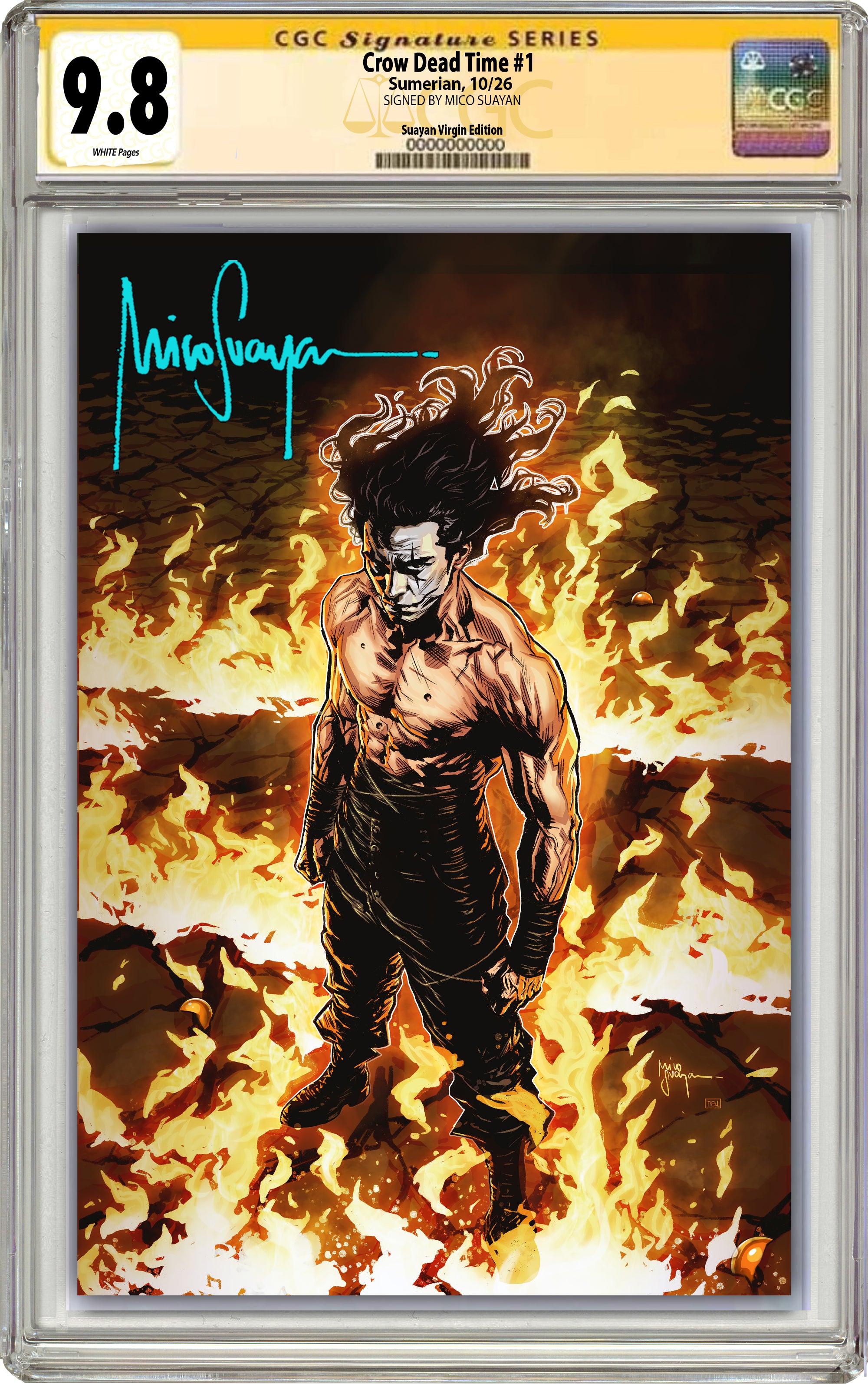CROW DEAD TIME #1 MICO SUAYAN "CROWKU" FANEXPO DALLAS EXCLUSIVE (GRADED EDITION)