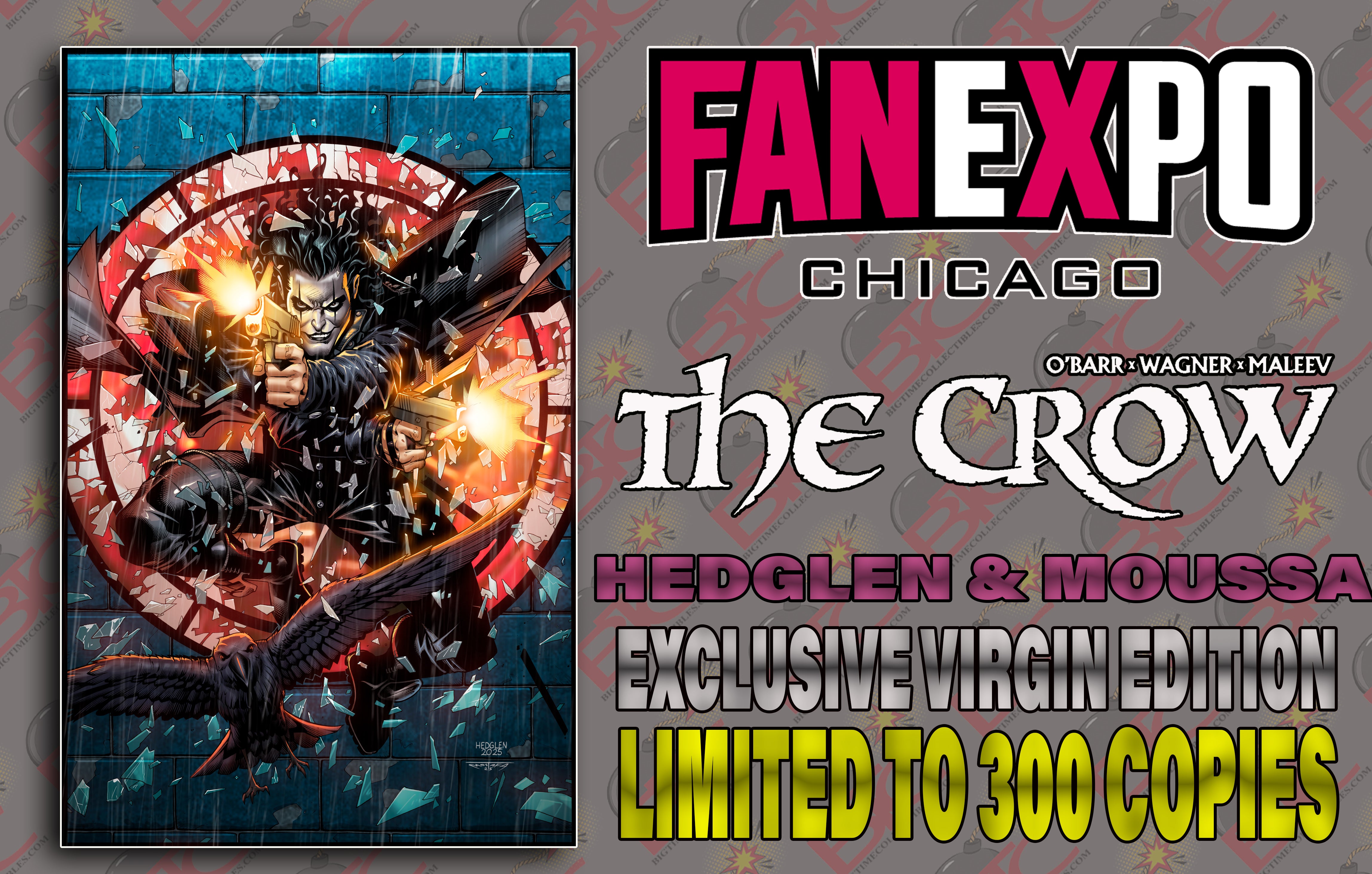 CROW DEAD TIME #1 HEDGLEN & MOUSSA FANEXPO CHICAGO EXCLUSIVE VARIANT O