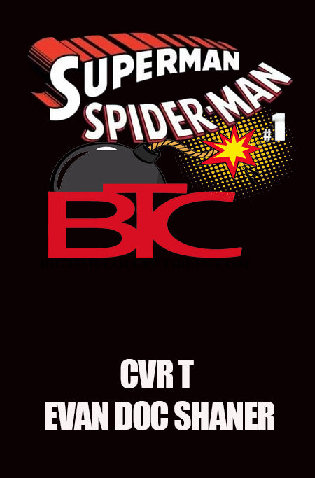 DC MARVEL SUPERMAN SPIDER-MAN #1 (ONE SHOT) CVR T EVAN DOC SHANER SUPERMOBILE & SPIDER-MOBILE CARD STOCK VAR (03-25-26)