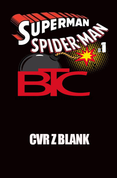 DC MARVEL SUPERMAN SPIDER-MAN #1 (ONE SHOT) CVR Z BLANK CARD STOCK VAR (03-25-26)