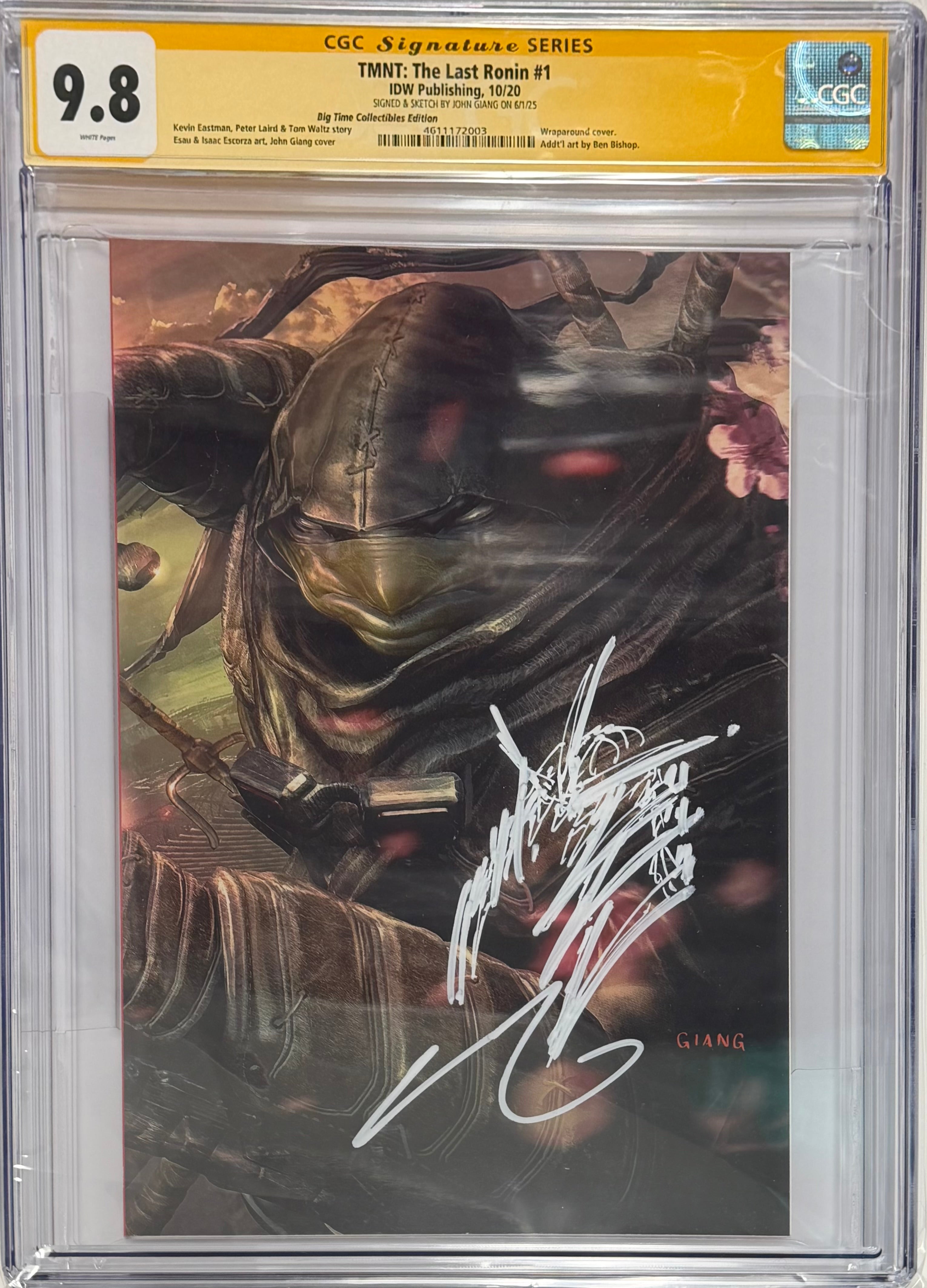 TMNT THE LAST RONIN #1 JOHN GIANG EXCLUSIVE VARIANT SIGNED & REMARQUED CGC 9.8 (IN STOCK) C44