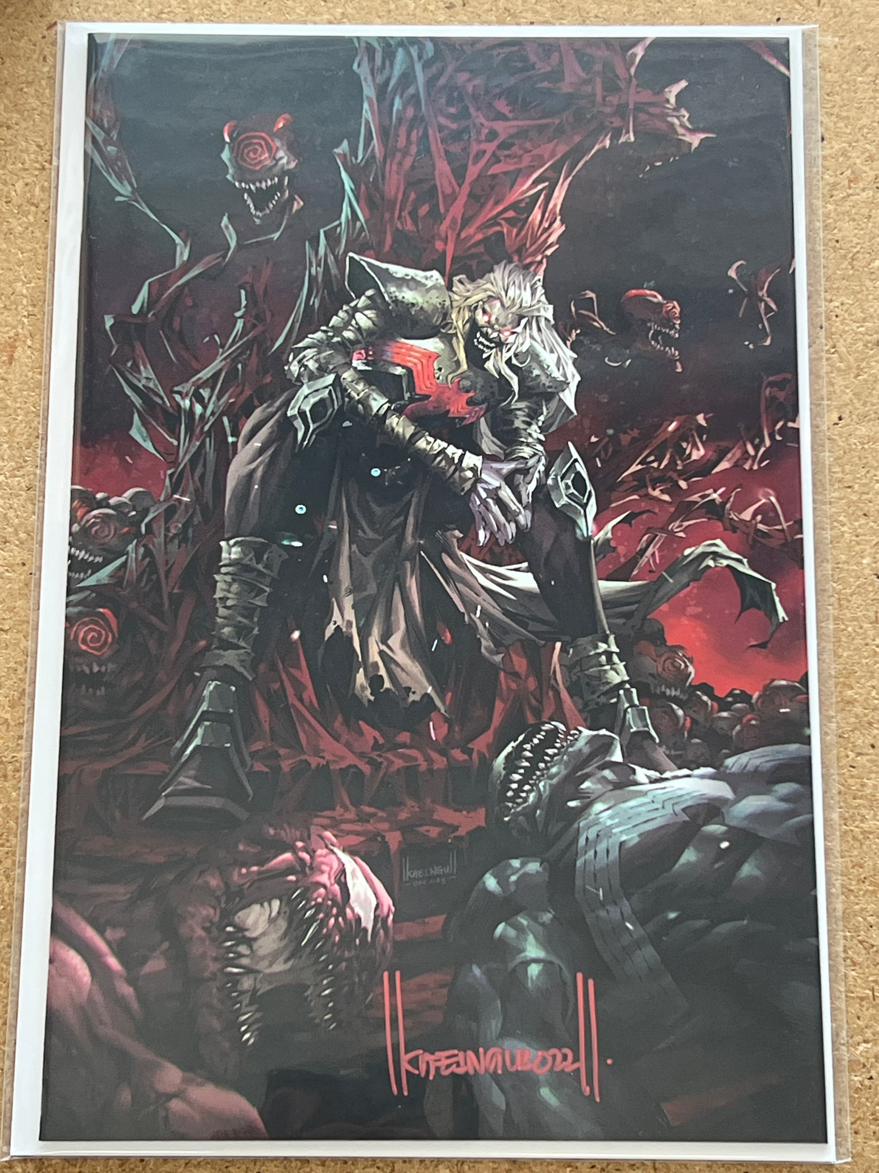 WEB OF VENOM EMPYRE'S END #1 VIRGIN VARIANT SIGNED BY KAEL NGU WITH COA (SS1)