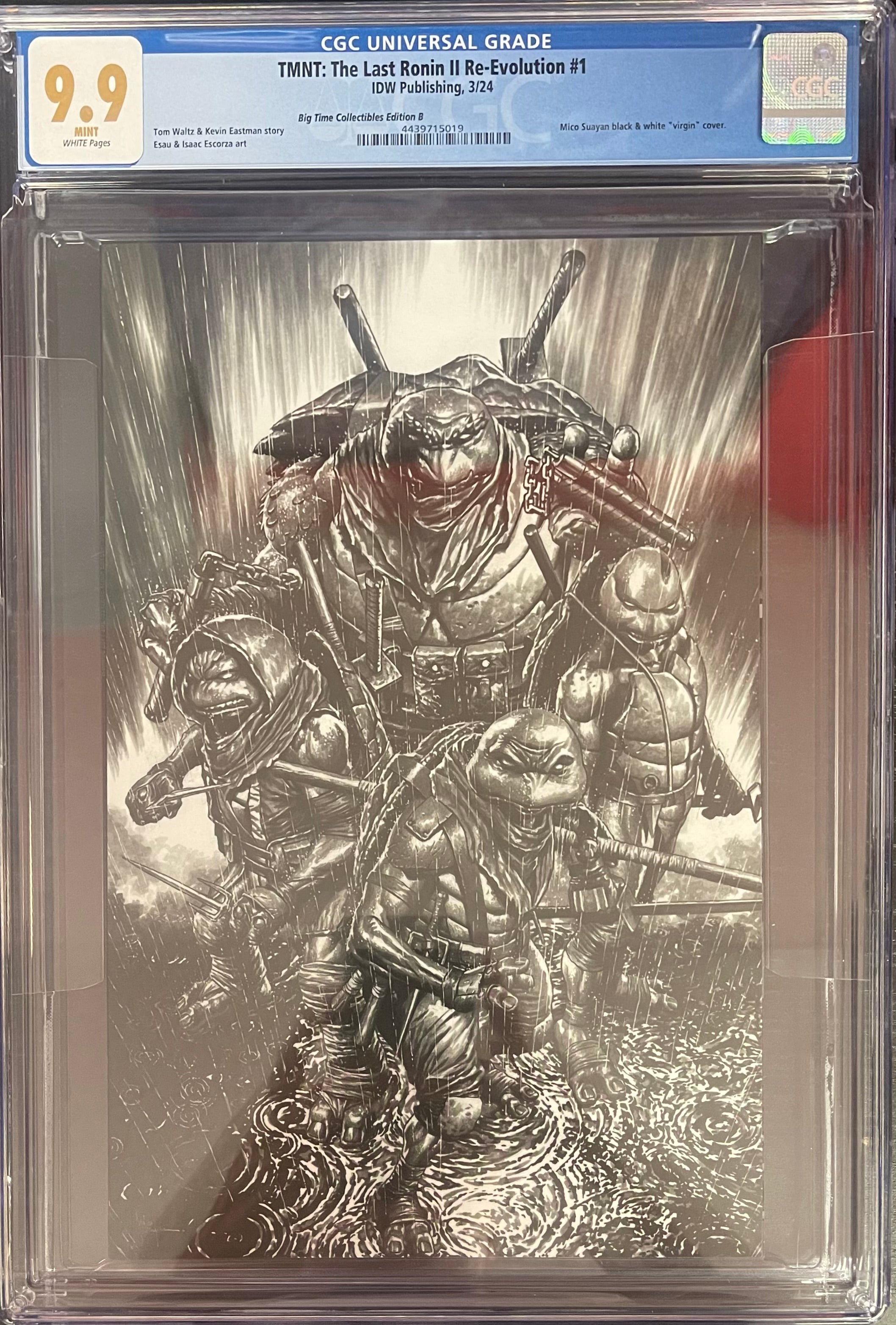 TMNT THE LAST RONIN RE-EVOLUTION #1 MICO SUAYAN EXCLUSIVE SKETCH VARIANT CGC 9.9 MINT (IN STOCK) C41