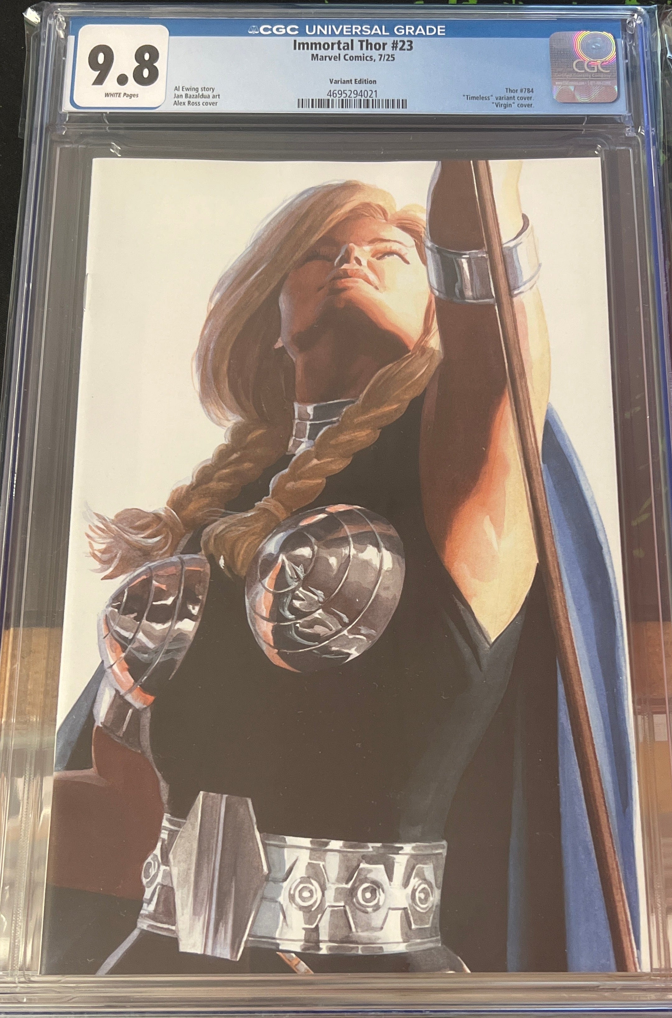 IMMORTAL THOR #23 ALEX ROSS TIMELESS VIRGIN VARIANT CGC 9.8 (C86)
