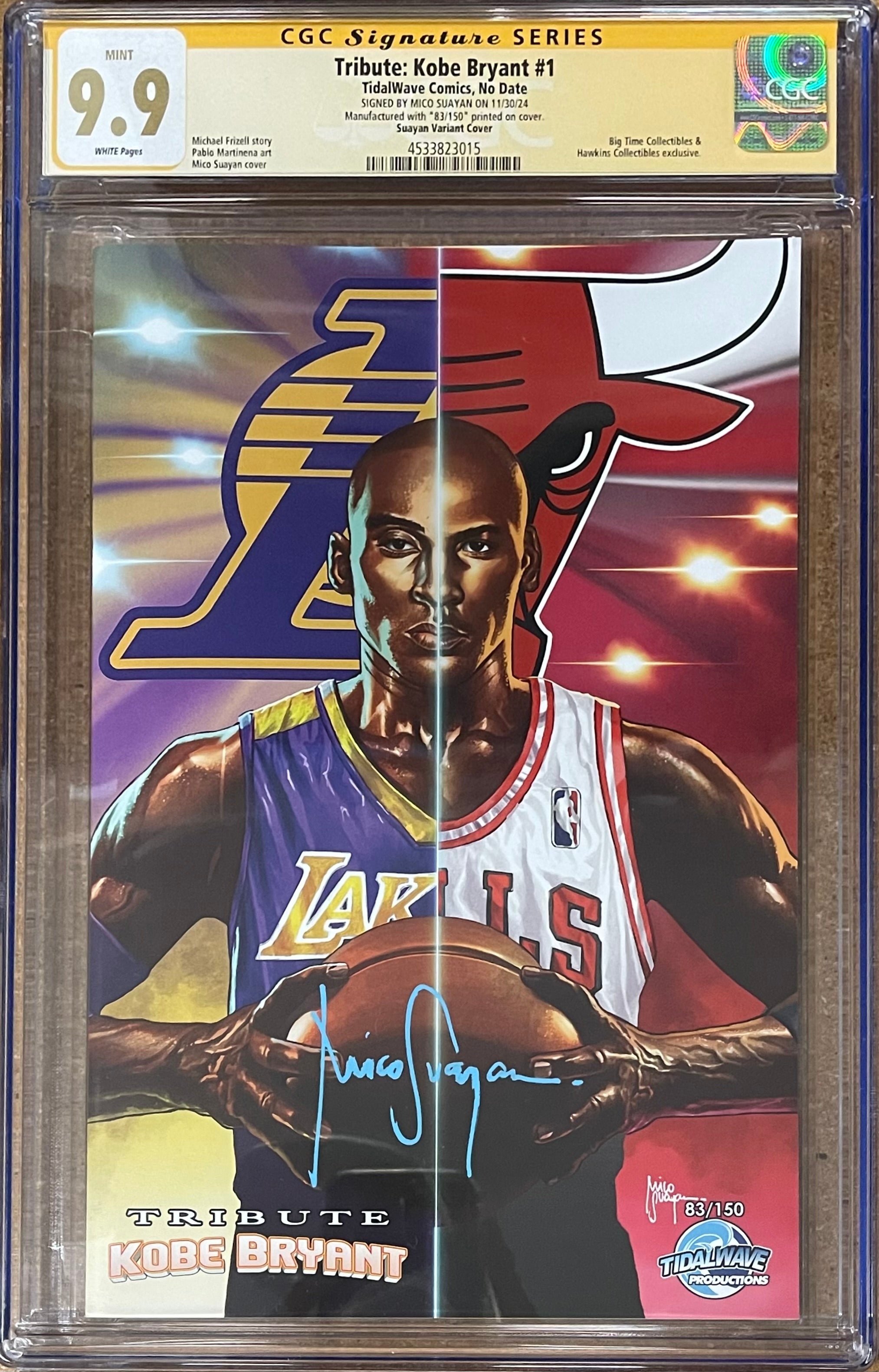 KOBE BRYANT #1 MICO SUAYAN GOAT SERIES SIGNED BY MICO SUAYAN #83/150 CGC 9.9 MINT (IN STOCK) C68