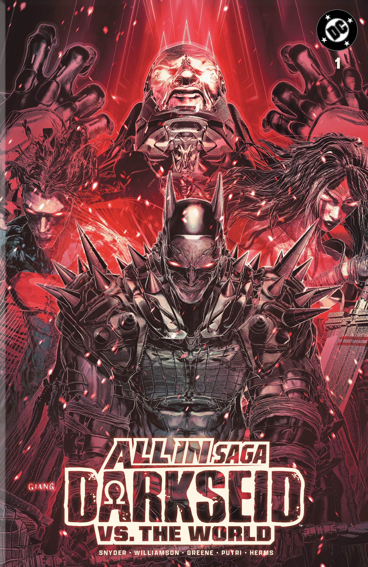 DC ALL IN SAGA DARKSEID VS THE WORLD #1 JOHN GIANG EXCLUSIVE VARIANT COVERS (RAW EDITION)