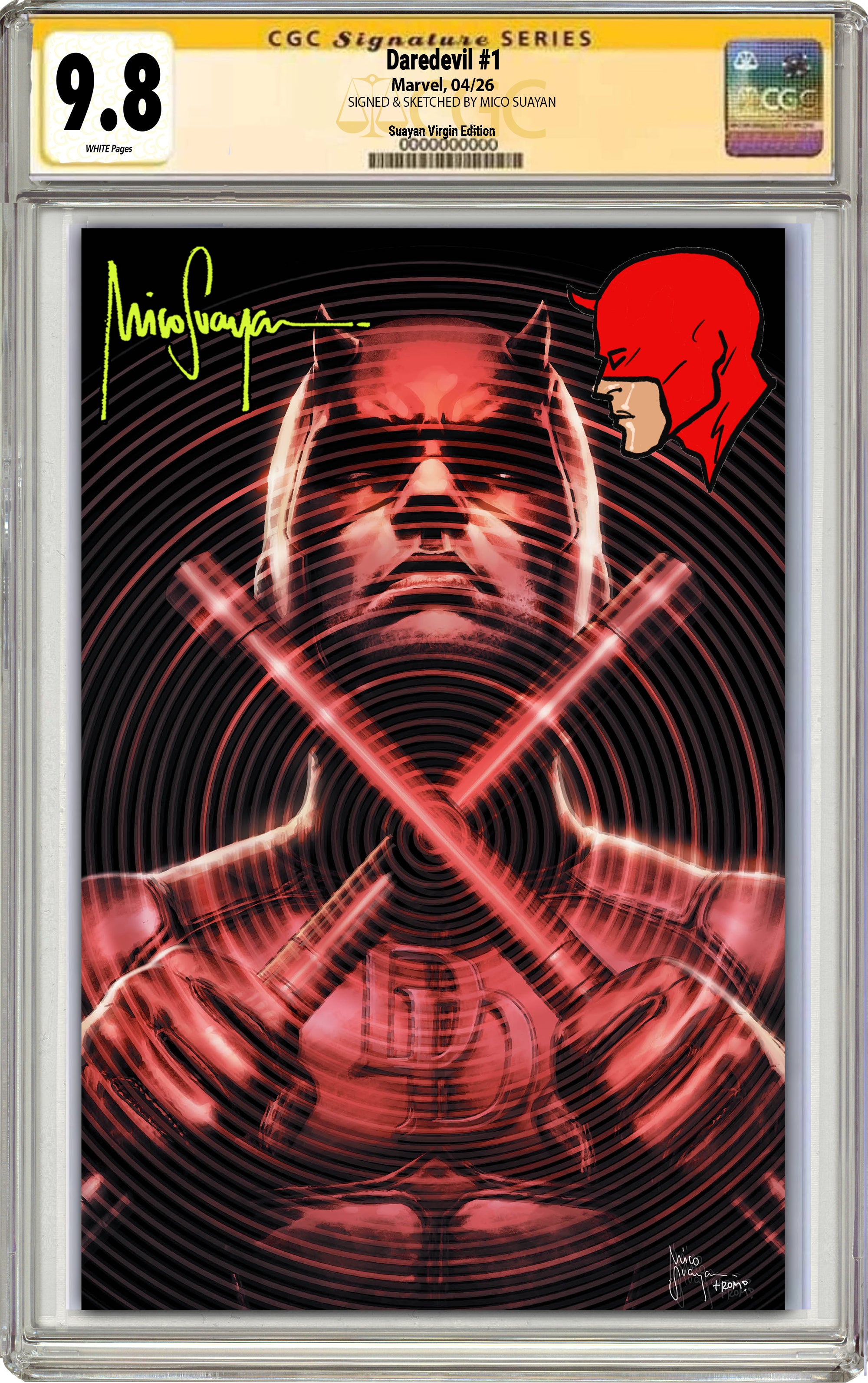 DAREDEVIL #1 MICO SUAYAN C2E2 EXCLUSIVE VARIANT COVERS [04-01-26]