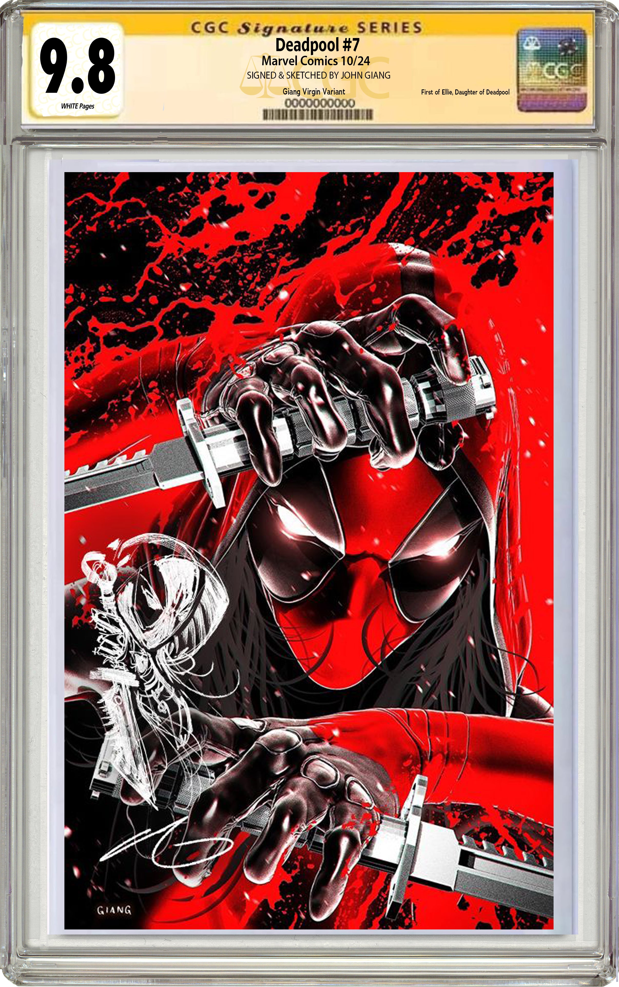 DEADPOOL #7 JOHN GIANG NEGATIVE BLEED EXCLUSIVE VARIANT (FEATURING ELL