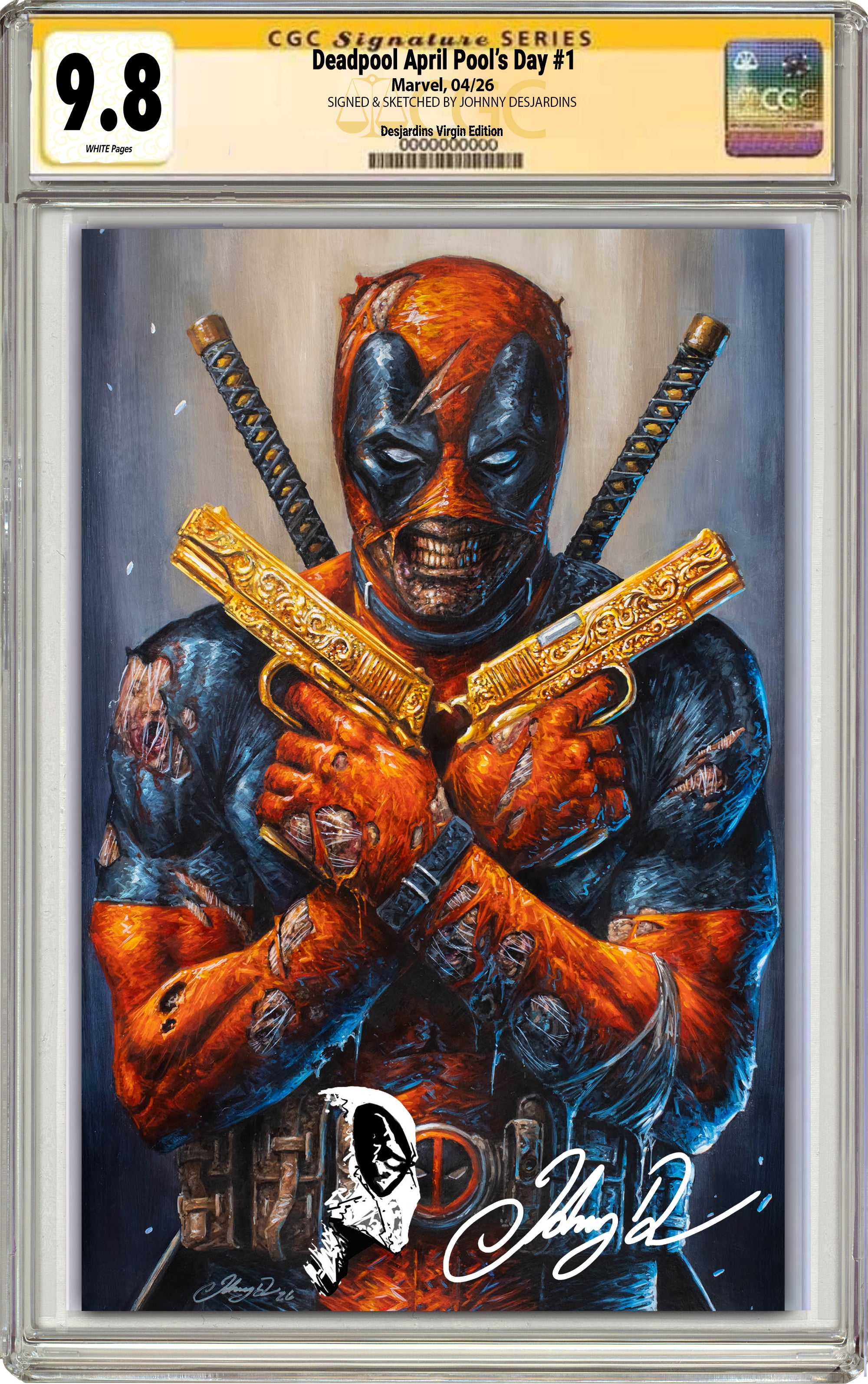 DEADPOOL APRIL POOL'S DAY #1 JOHNNY DESJARDINS EXCLUSIVE VARIANT COVERS