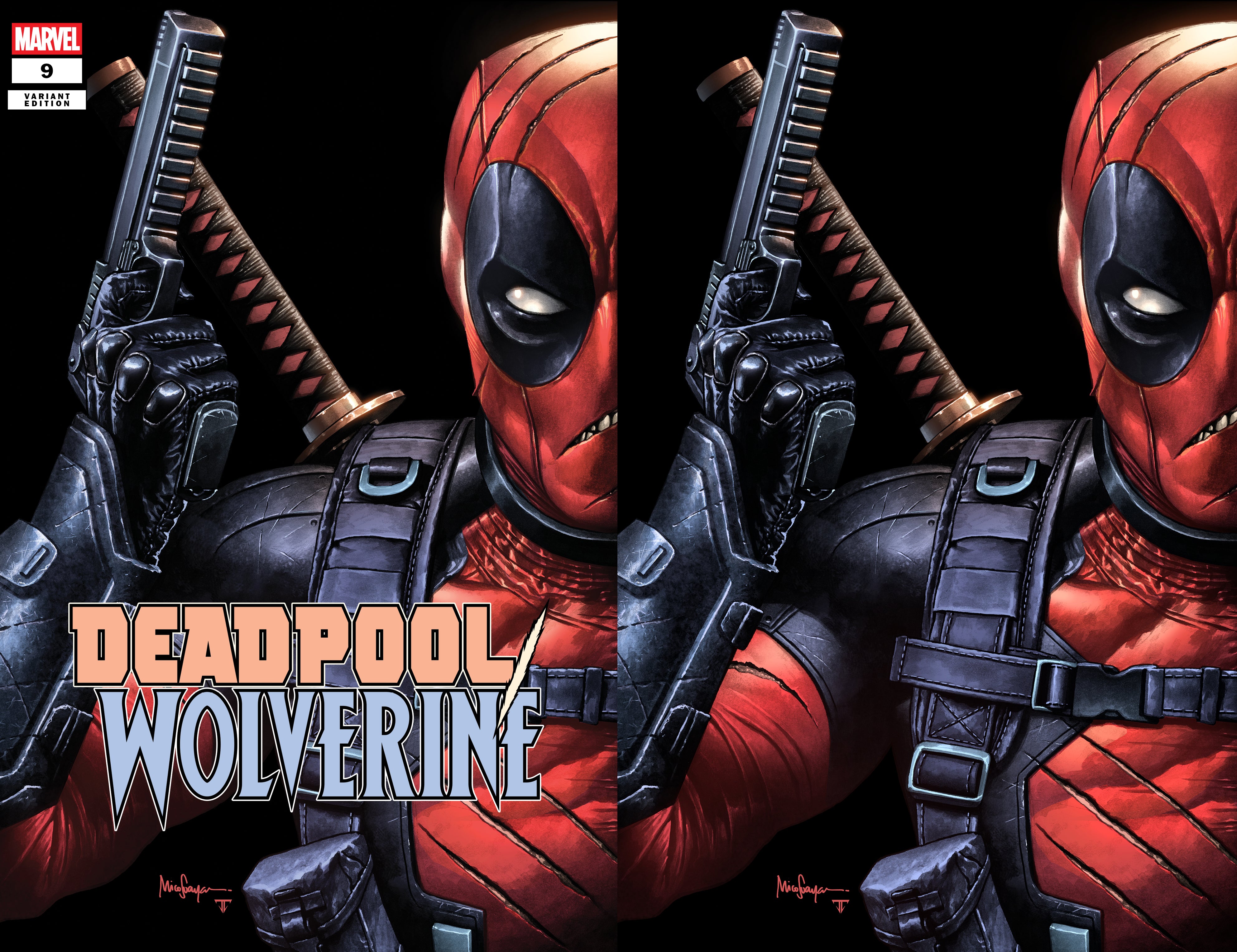DEADPOOL WOLVERINE #9 MICO SUAYAN NYCC BATTLE DAMAGED EXCLUSIVE VARIANT