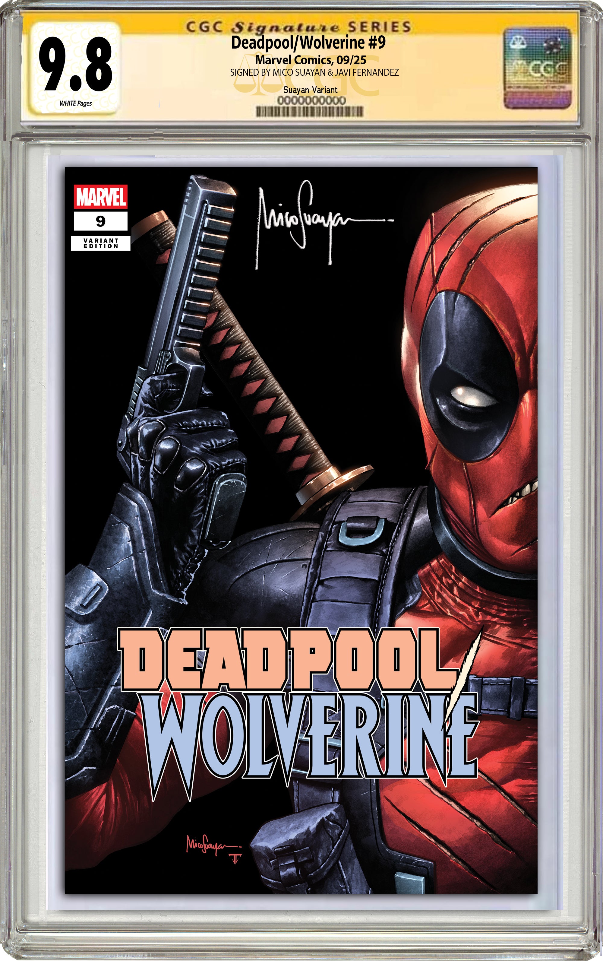 DEADPOOL WOLVERINE #9 MICO SUAYAN NYCC BATTLE DAMAGED EXCLUSIVE VARIAN