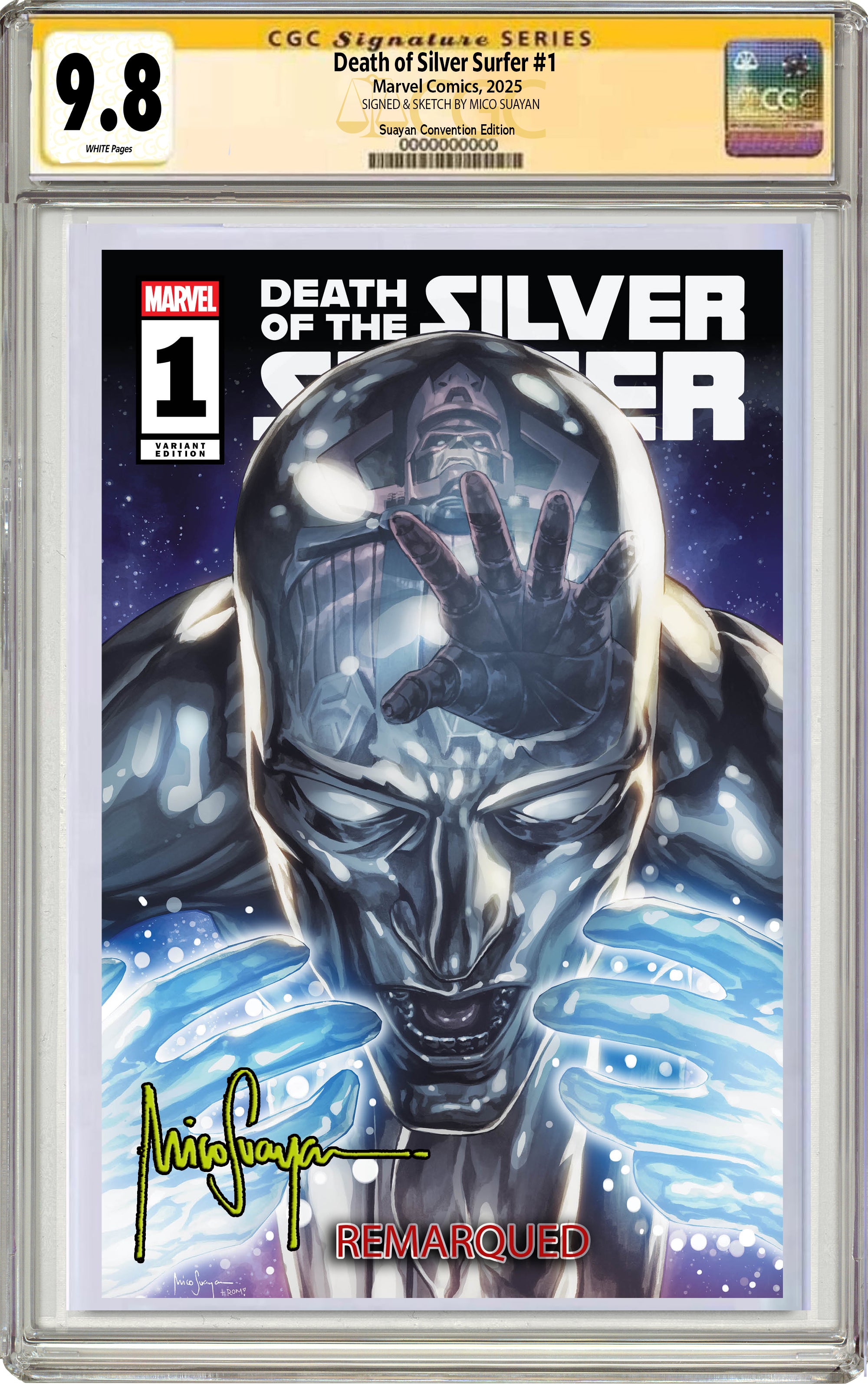 DEATH OF THE SILVER SURFER #1 MICO SUAYAN HEROES CON EXCLUSIVE VARIANT