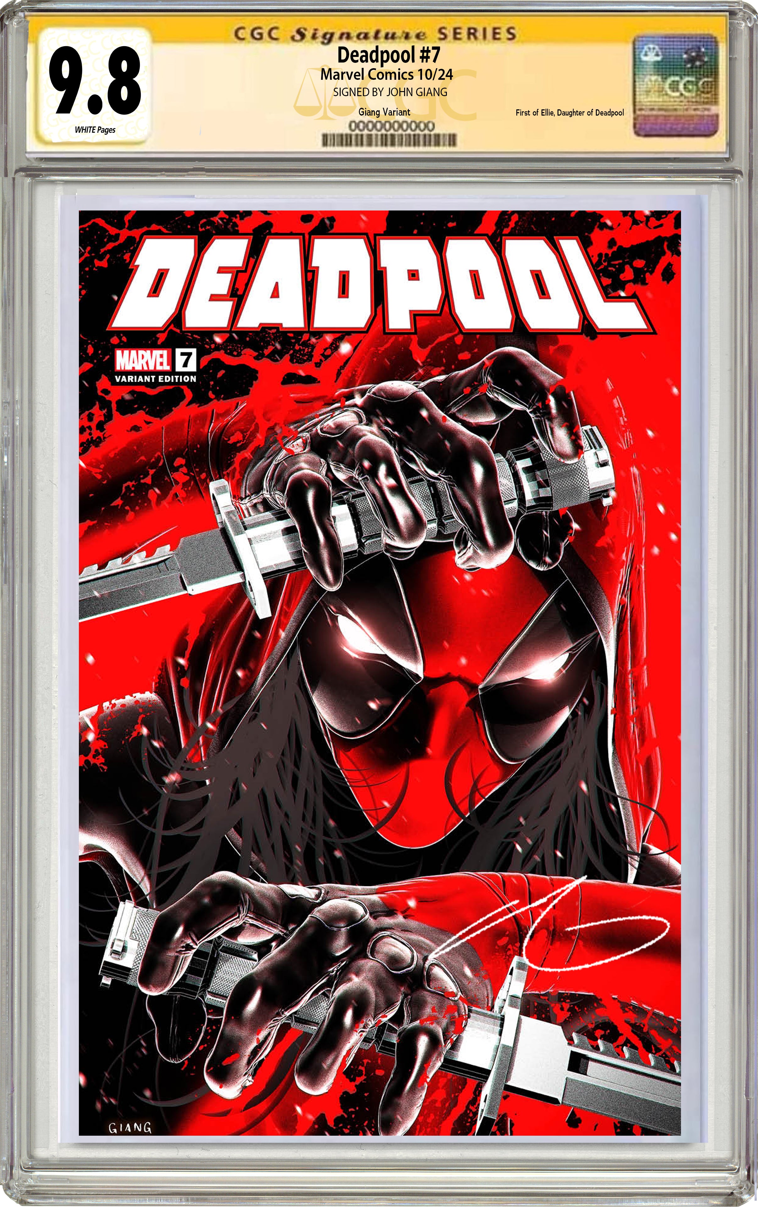 DEADPOOL #7 JOHN GIANG NEGATIVE BLEED EXCLUSIVE VARIANT (FEATURING ELL