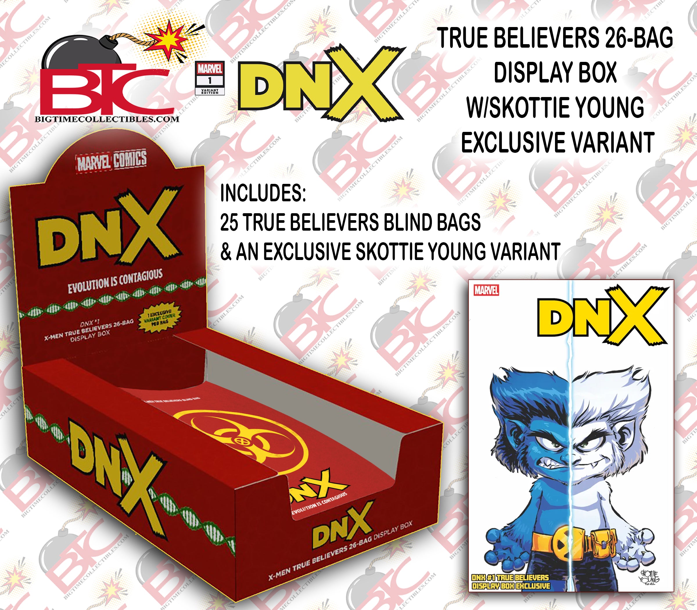 DNX #1 TRUE BELIEVERS 26-BAG DISPLAY BOX W/SKOTTIE YOUNG EXCLUSIVE (FREE SHIPPING) -- [09-02-26 ]